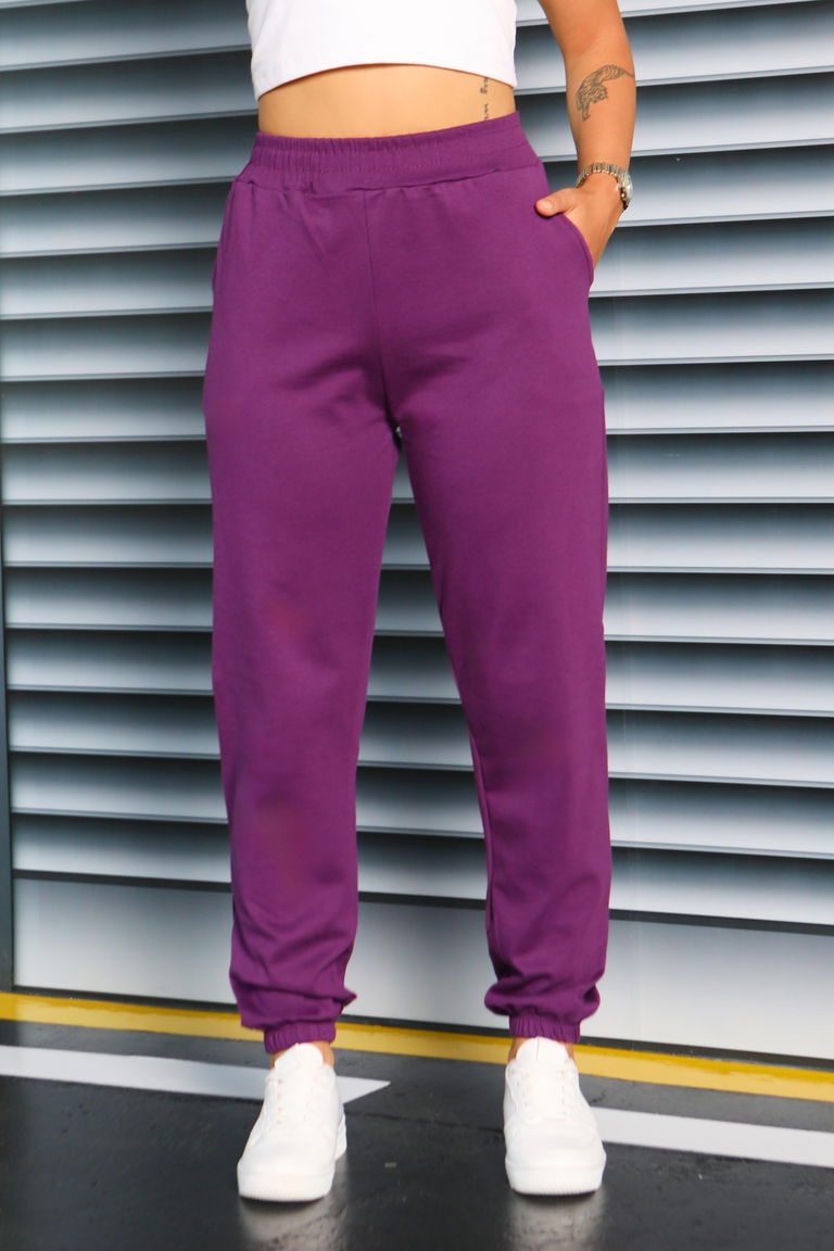 Cepli Paça Lastikli İki İplik Eşofman Altı - 27675 - TOFİSA