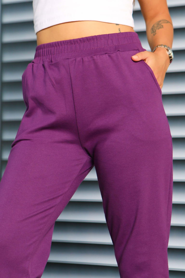 Cepli Paça Lastikli İki İplik Eşofman Altı - 27675 - TOFİSA