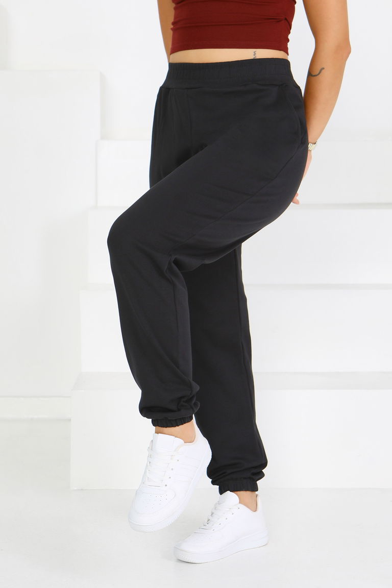 Cepli Paça Lastikli İki İplik Eşofman Altı - 27675 - TOFİSA