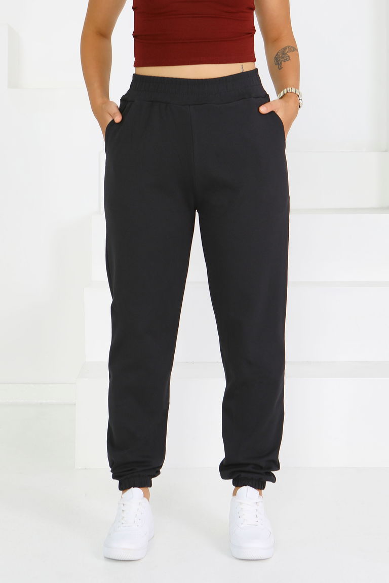 Cepli Paça Lastikli İki İplik Eşofman Altı - 27675 - TOFİSA