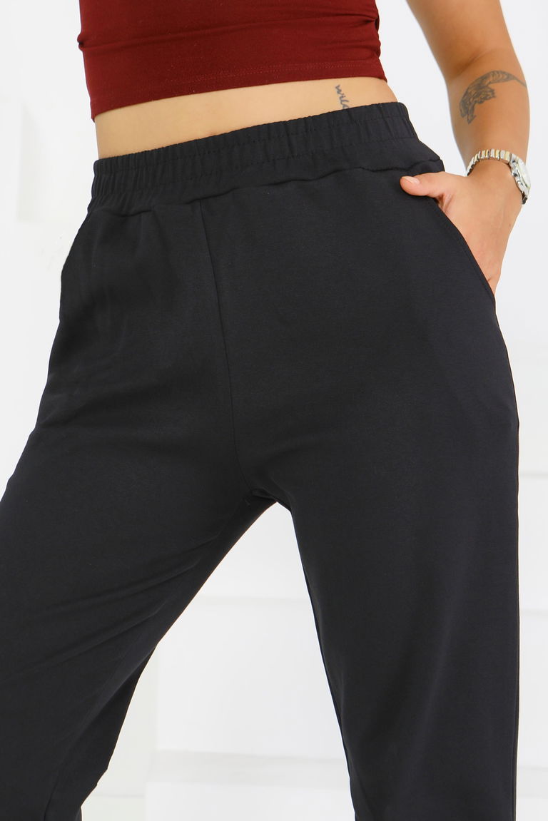 Cepli Paça Lastikli İki İplik Eşofman Altı - 27675 - TOFİSA