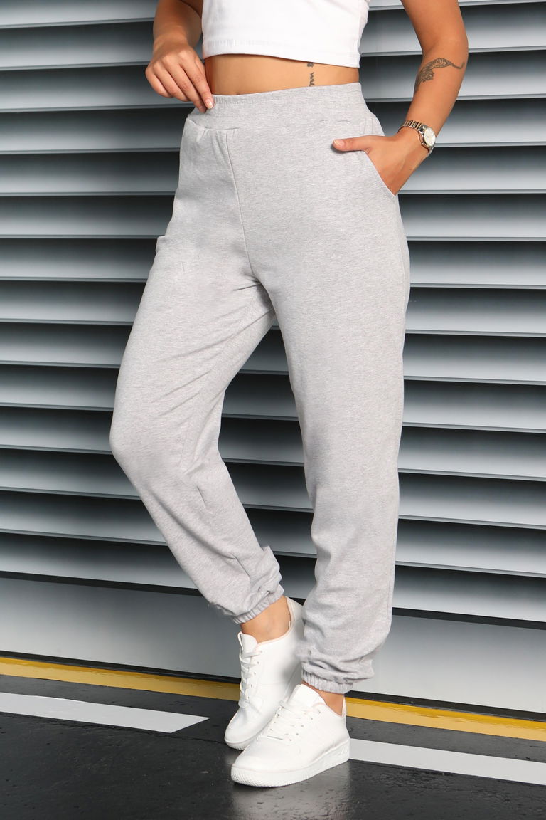 Cepli Paça Lastikli İki İplik Eşofman Altı - 27675 - TOFİSA