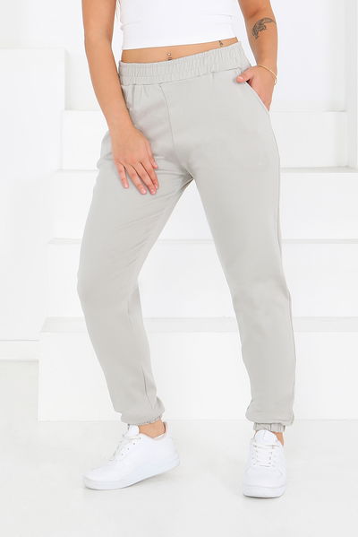 Cepli Paça Lastikli İki İplik Eşofman Altı - 27675-TAS 