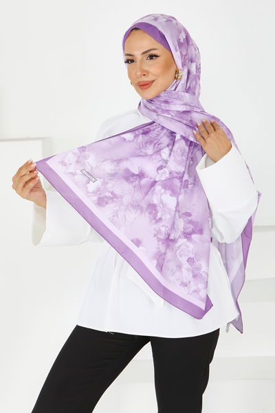 Çiçek Desenli Şal - 27595 