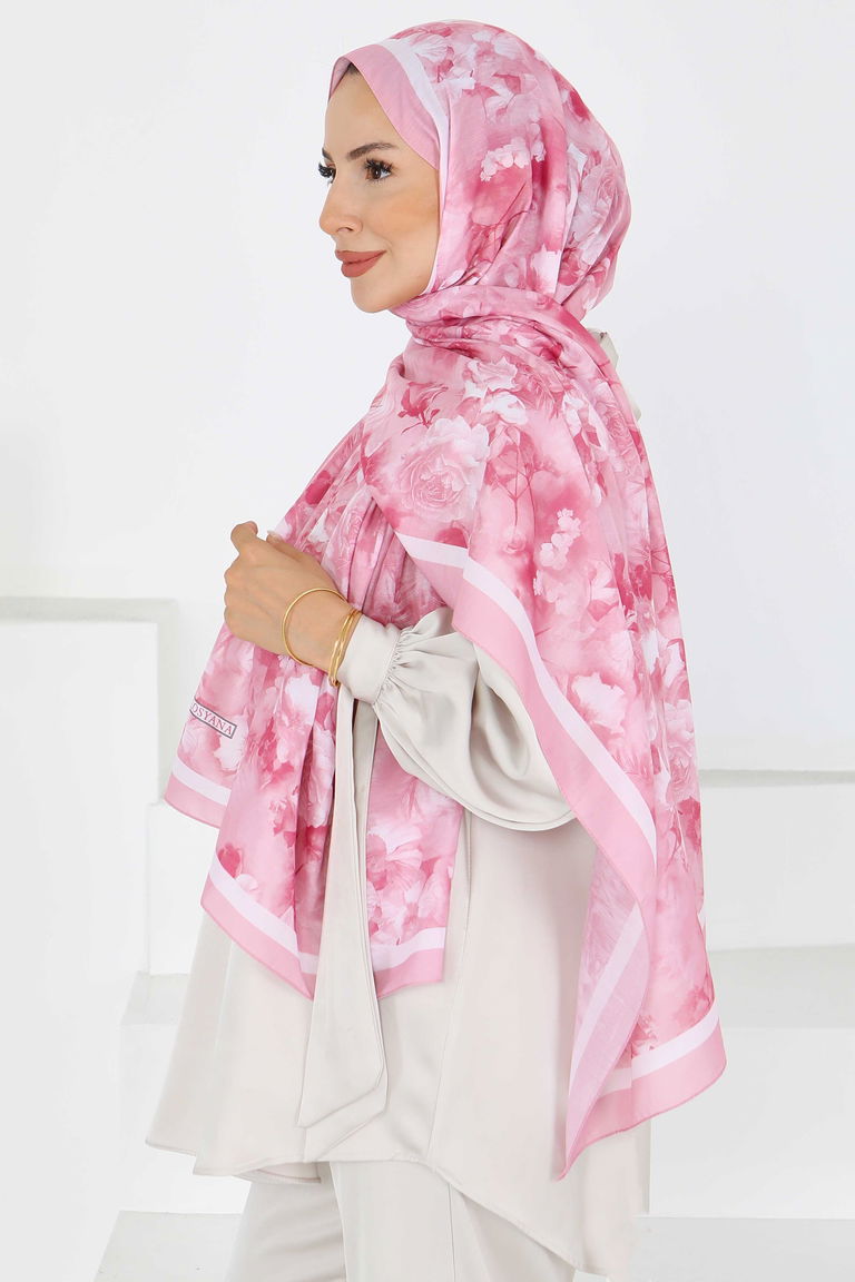 Çiçek Desenli Şal - 27595 - TOFİSA