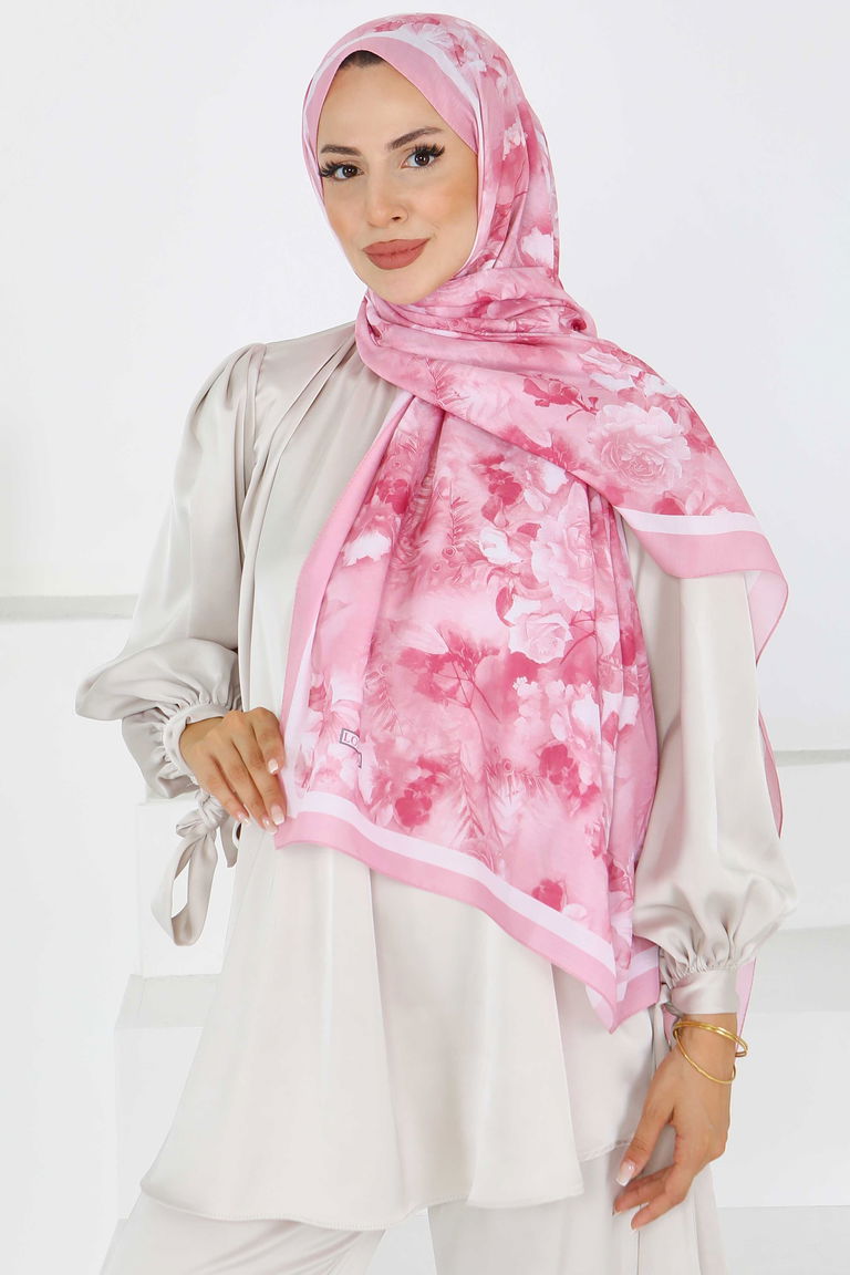 Çiçek Desenli Şal - 27595 - TOFİSA