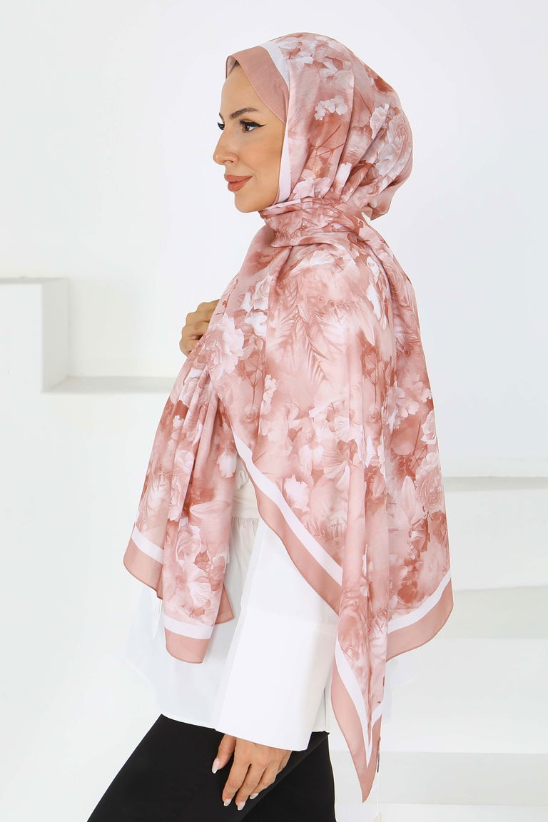 Çiçek Desenli Şal - 27595 - TOFİSA