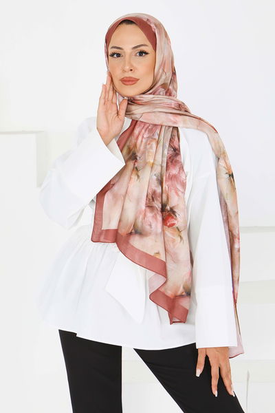 Çiçek Desenli Şal - 27596 