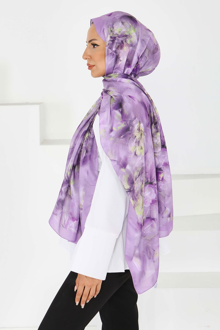 Çiçek Desenli Şal - 27596 - TOFİSA