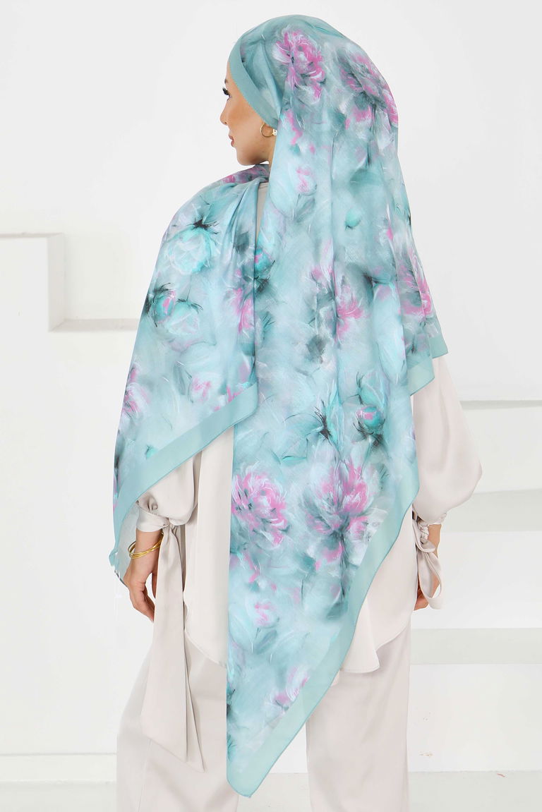 Çiçek Desenli Şal - 27596 - TOFİSA