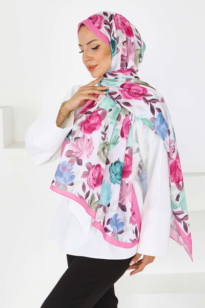 Çiçek Desenli Şal - 27594 
