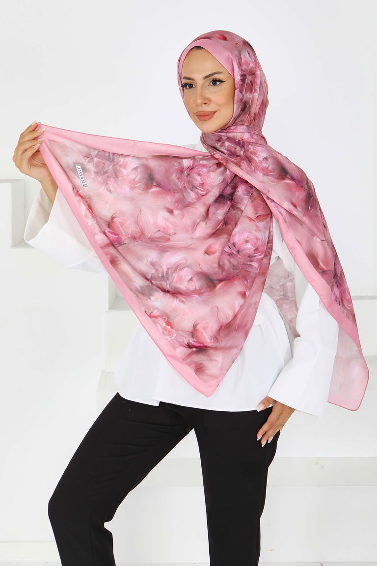 Çiçek Desenli Şal - 27596 - TOFİSA