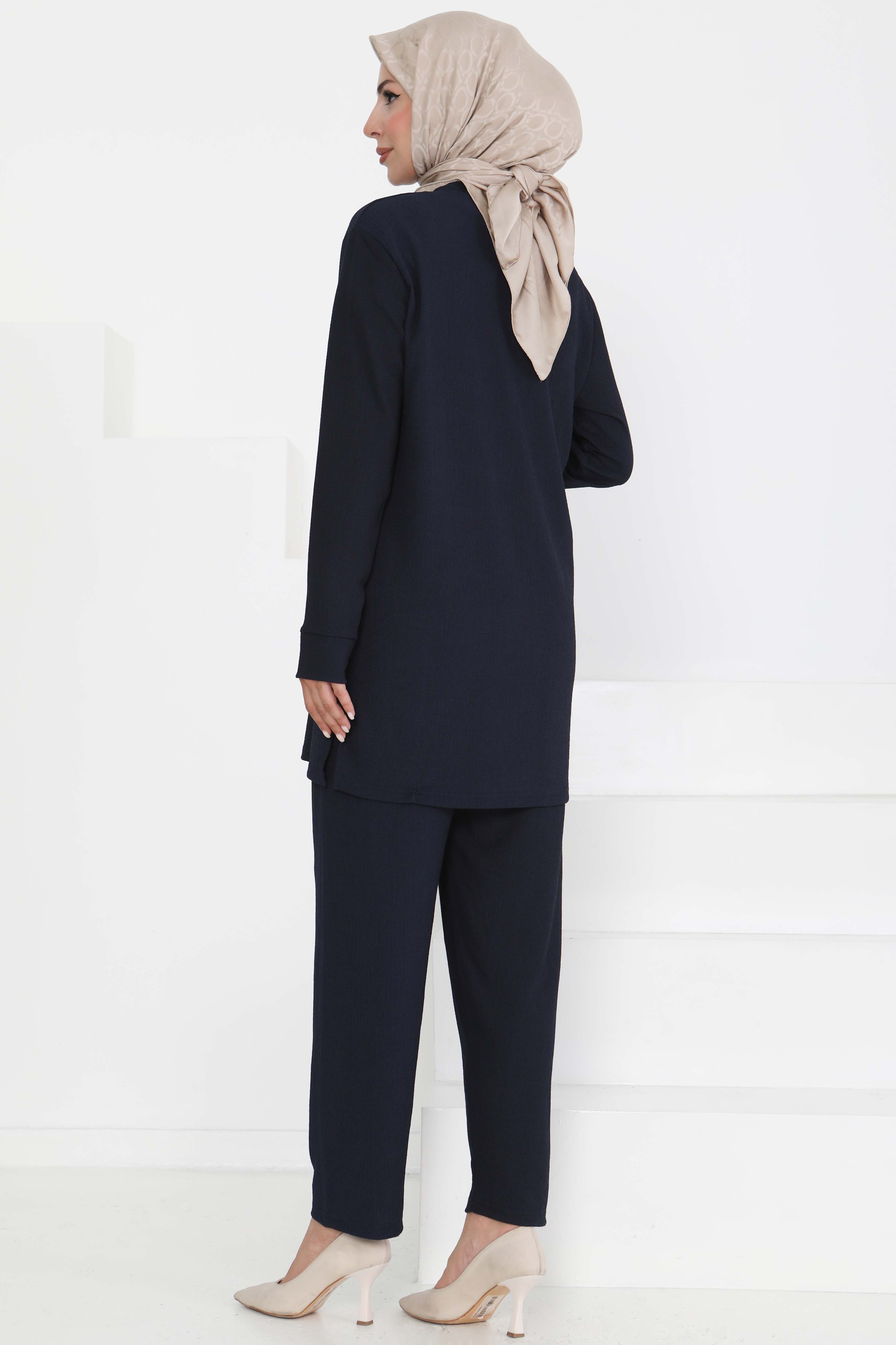 Çiçek Detaylı İkili Takım - 27371 - 5