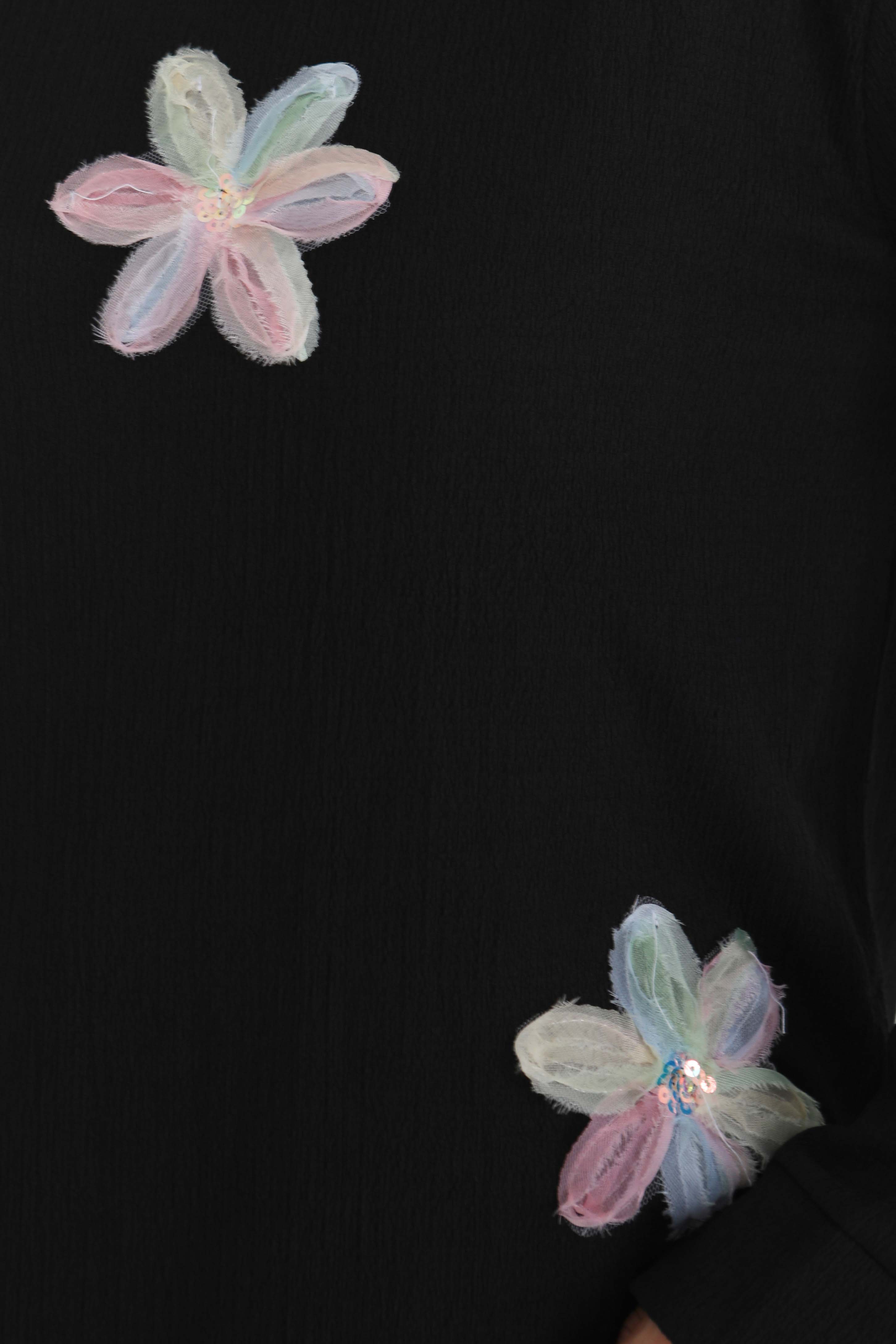 Çiçek Detaylı İkili Takım - 27371 - 4