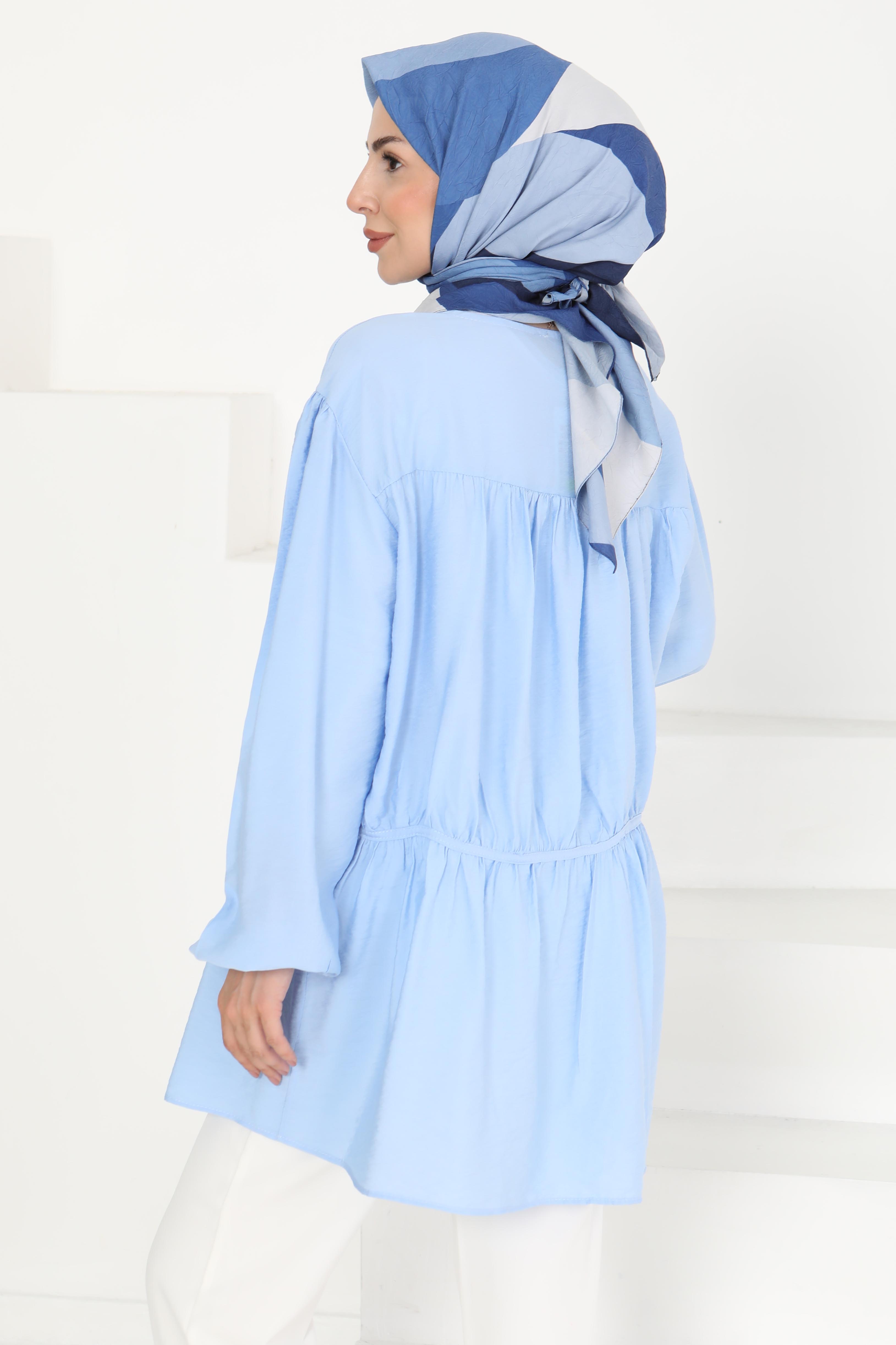 Çiçek İnci Detaylı Tunik - 27273 - 5