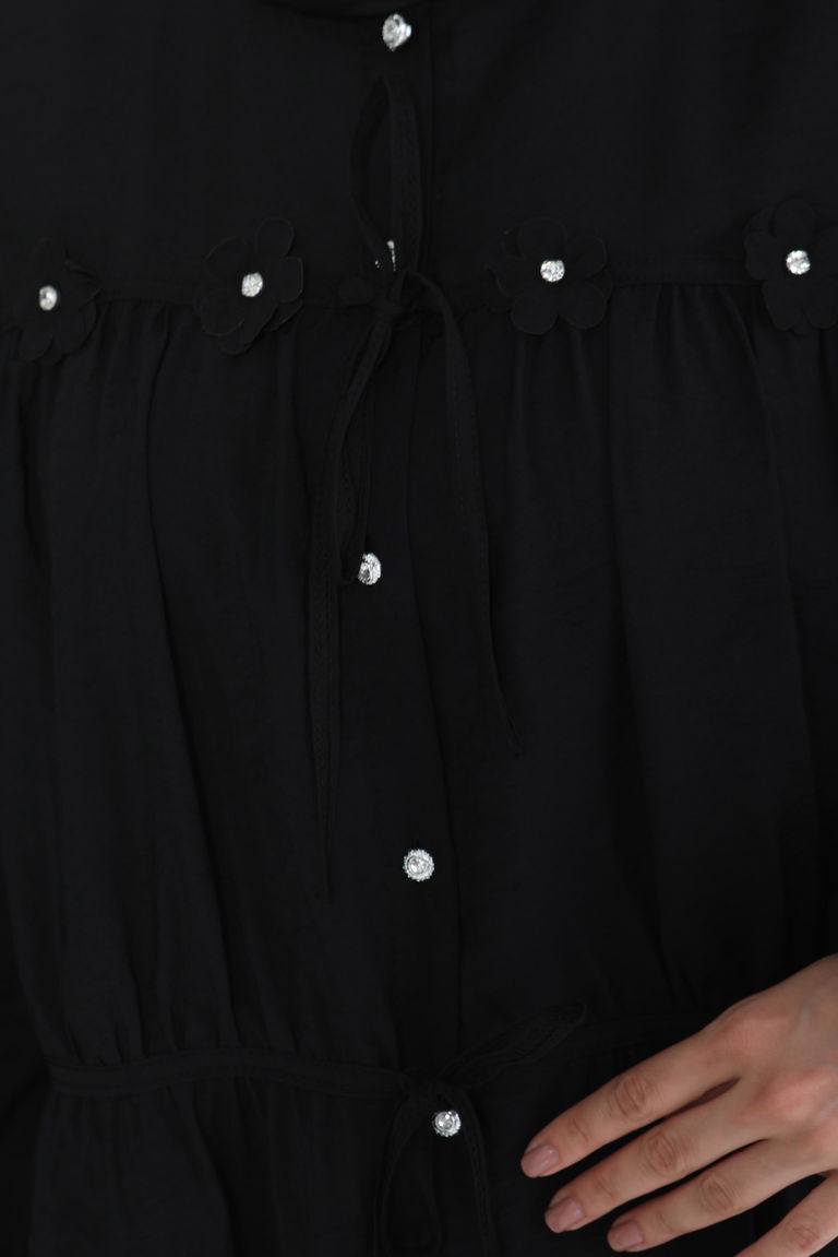 Çiçek İnci Detaylı Tunik - 27273 - TOFİSA