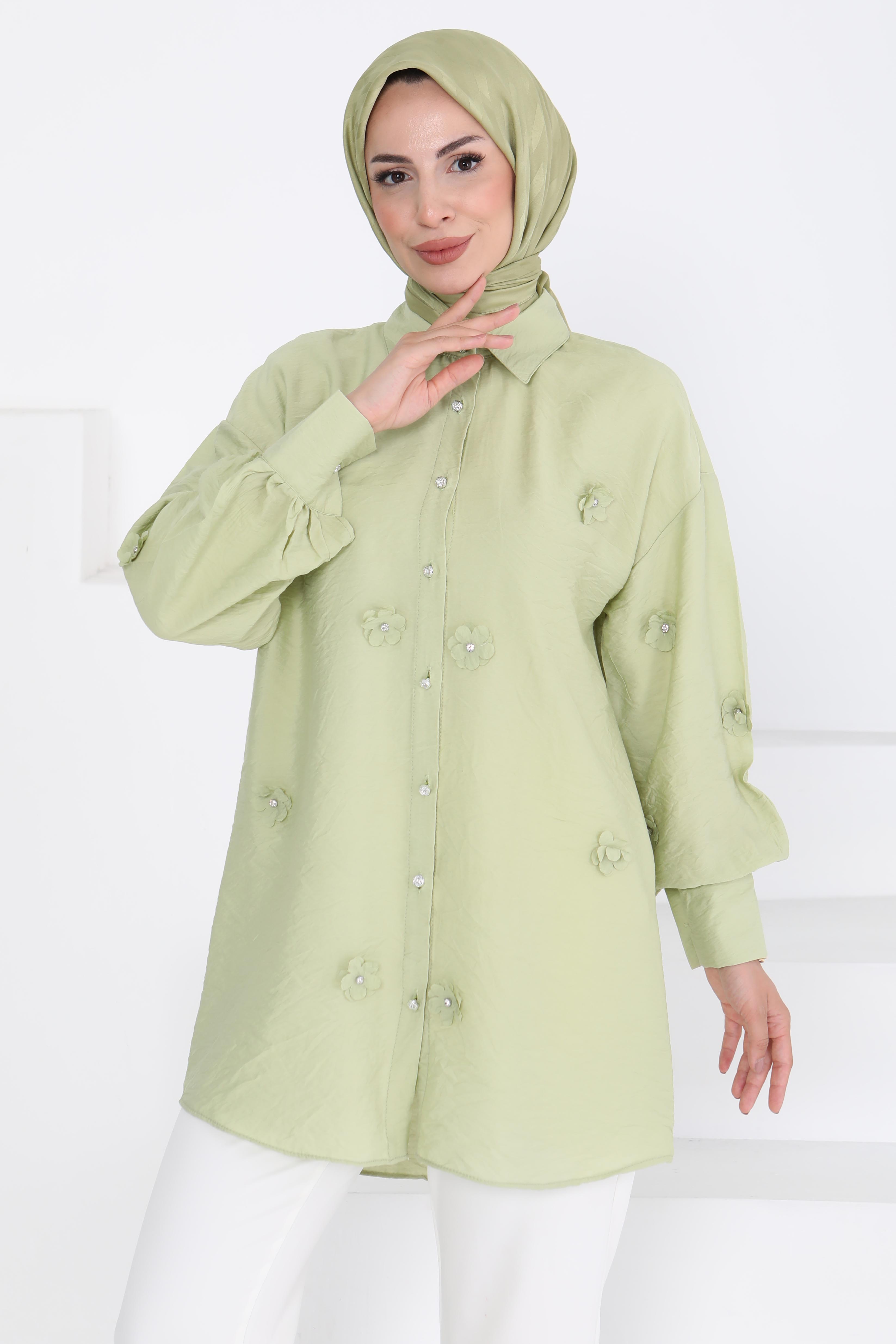 Çiçekli Tunik - 27272 - 1