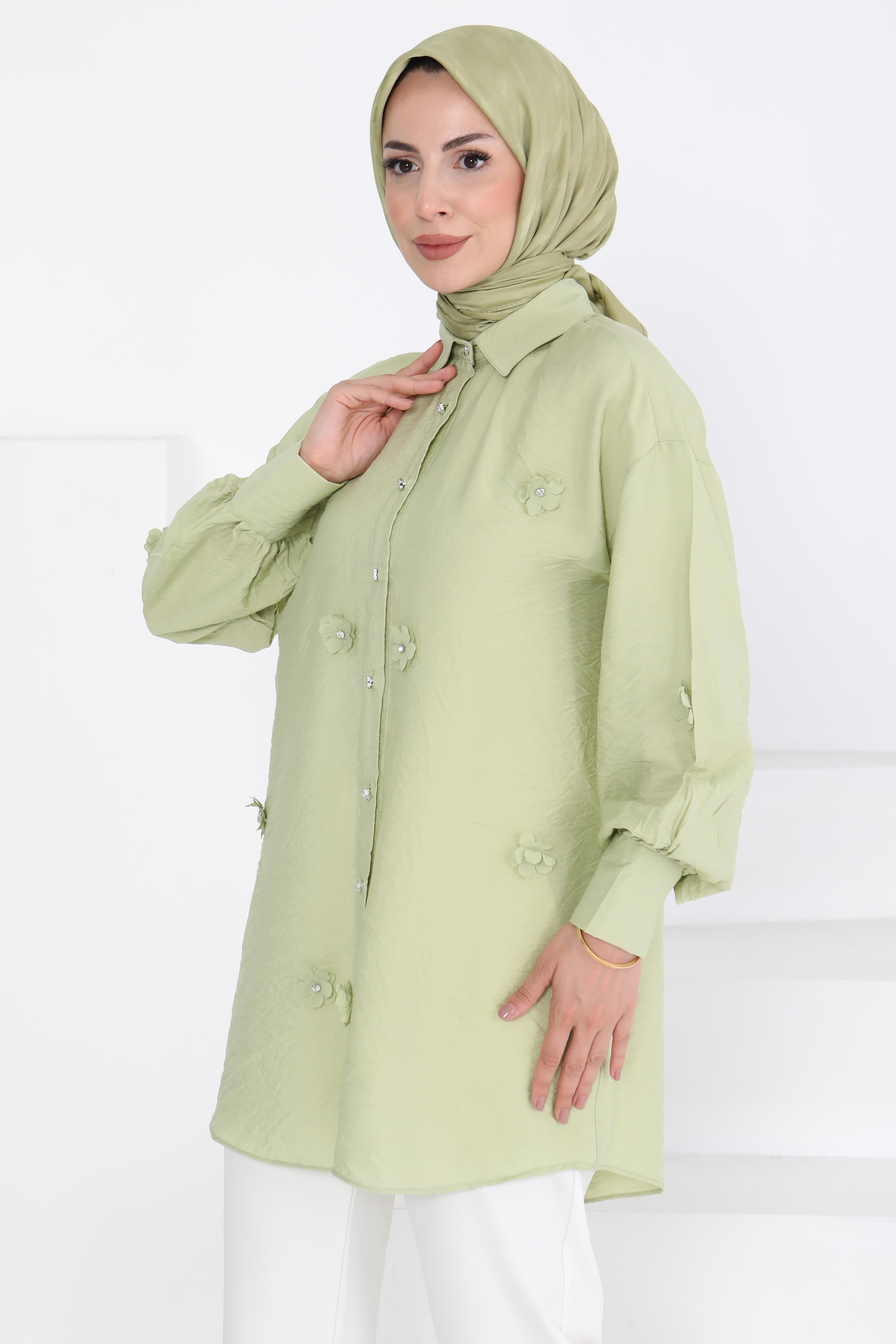 Çiçekli Tunik - 27272 - 3