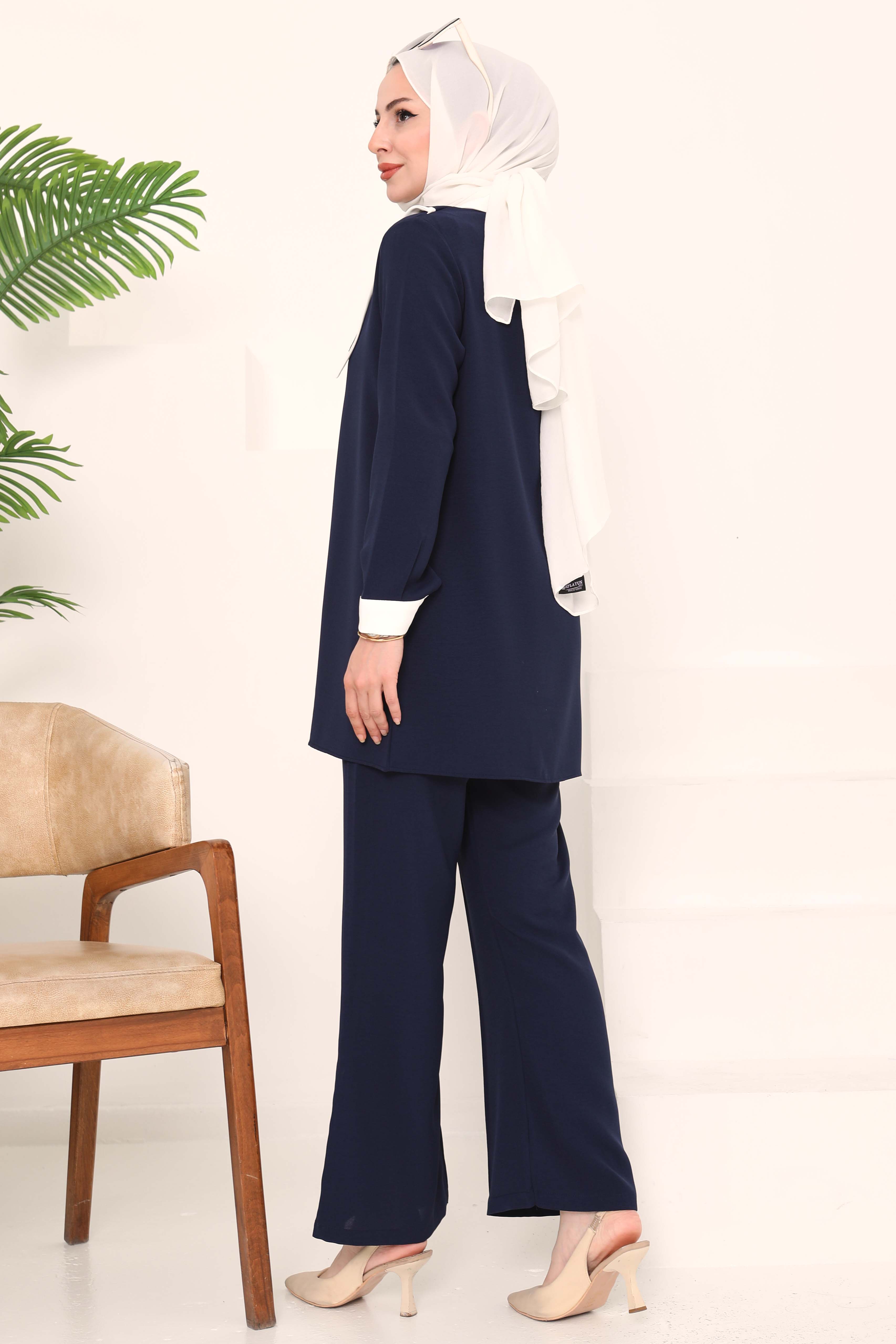 Çift Yakalı Linda Takım - 27020 - 6