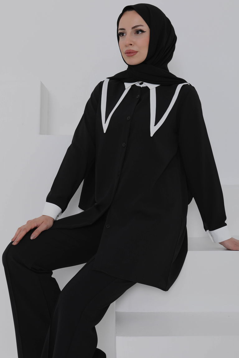 Çift Yakalı Linda Takım - 27020 - TOFİSA