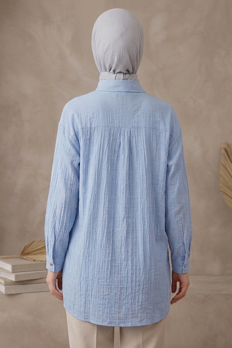 Çilek Tunik - 1308-BEBE-MAVI - 3