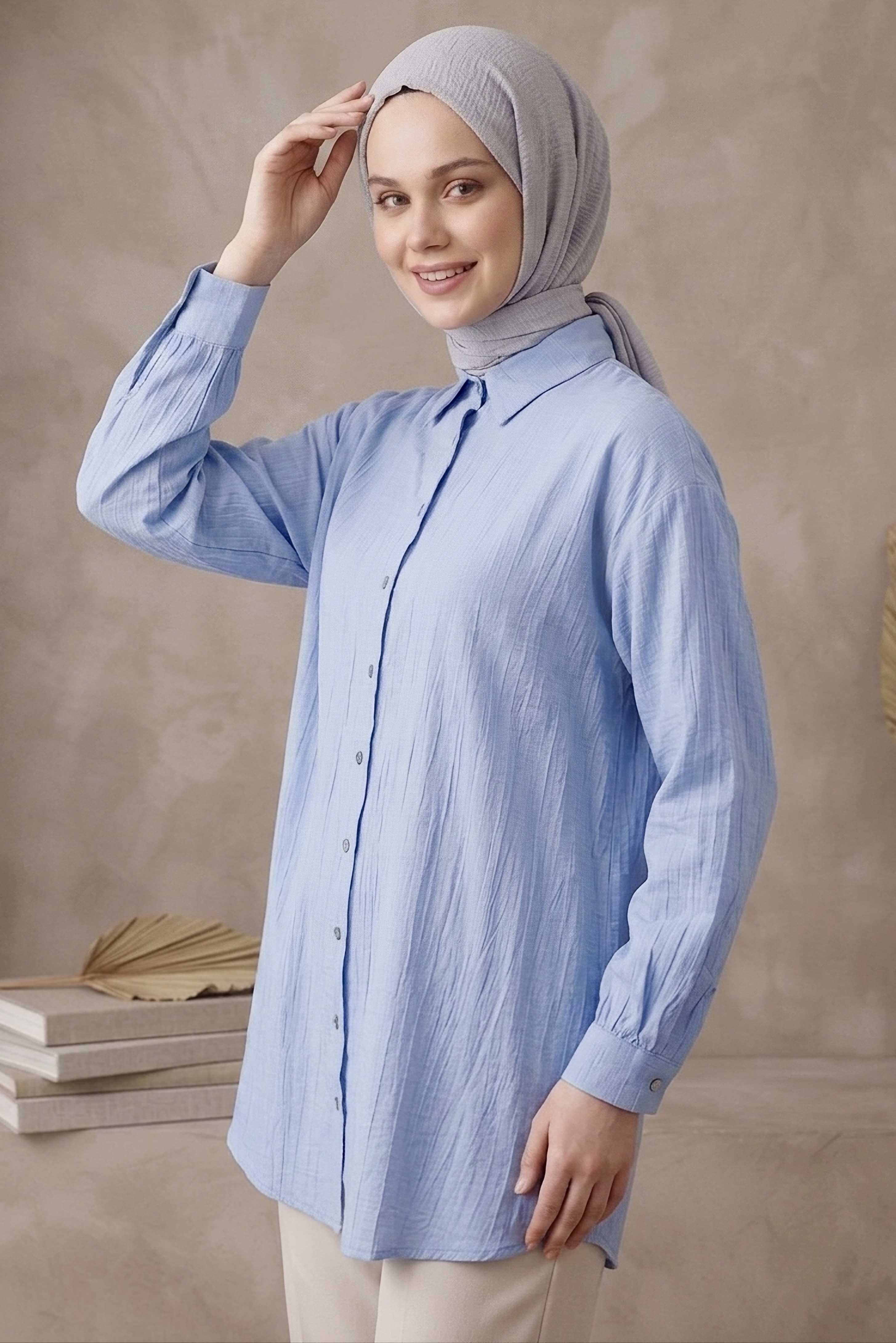 Çilek Tunik - 1308-BEBE-MAVI - 2