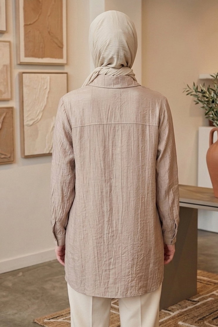 Çilek Tunik - 1308-BEJ - 3