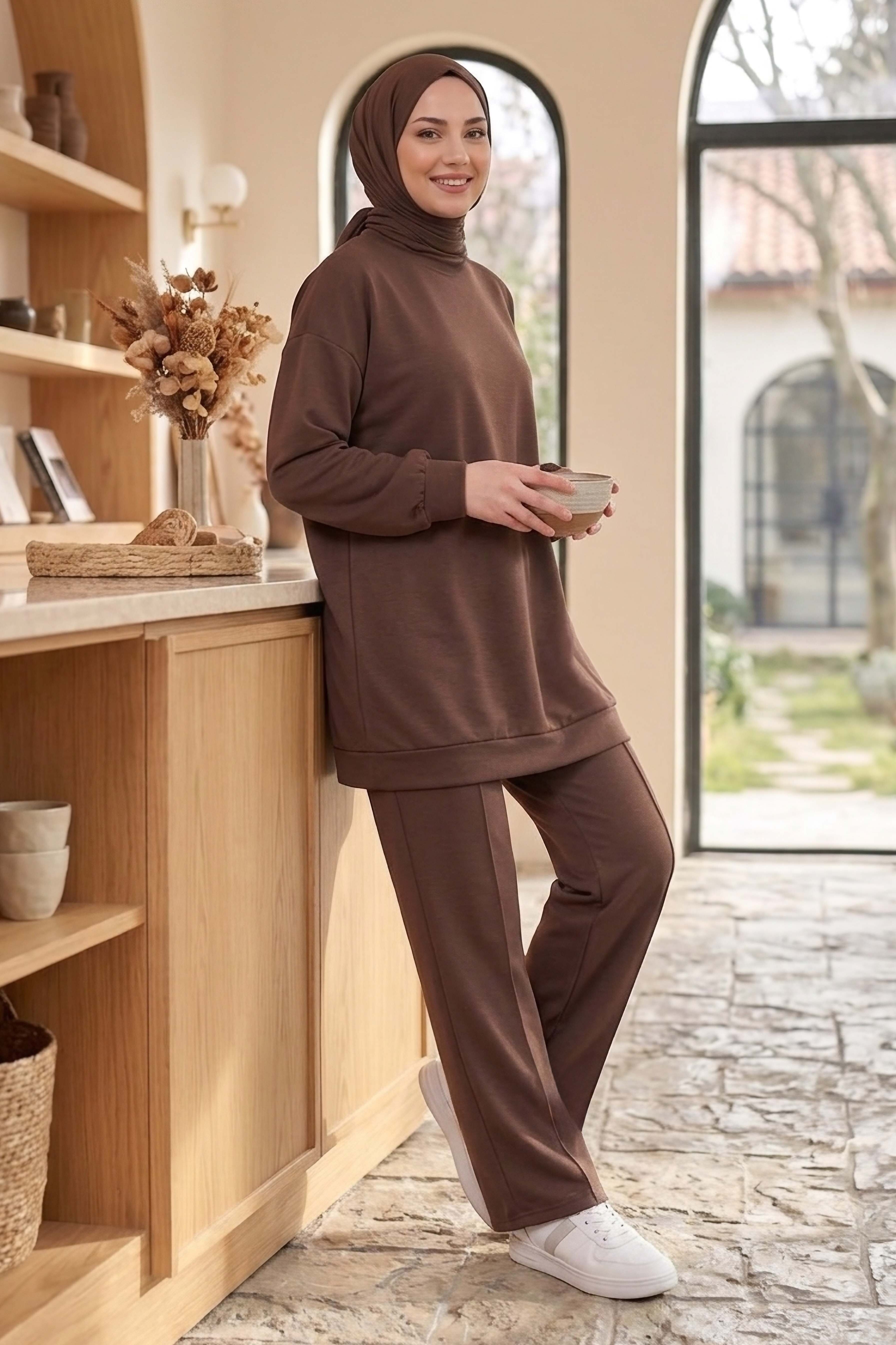 Çımalı İkili Takım - 2046-KAHVE - 1