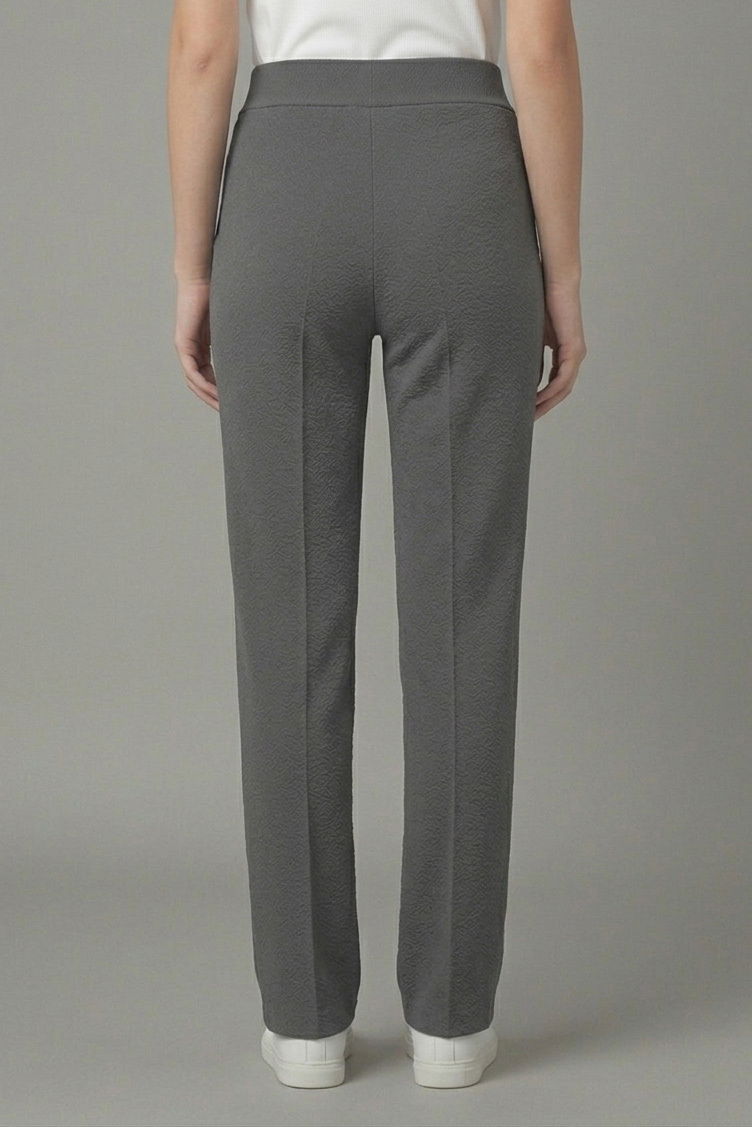 Çımalı İspanyol Paça Krep Pantolon - 27623-FUME - 4