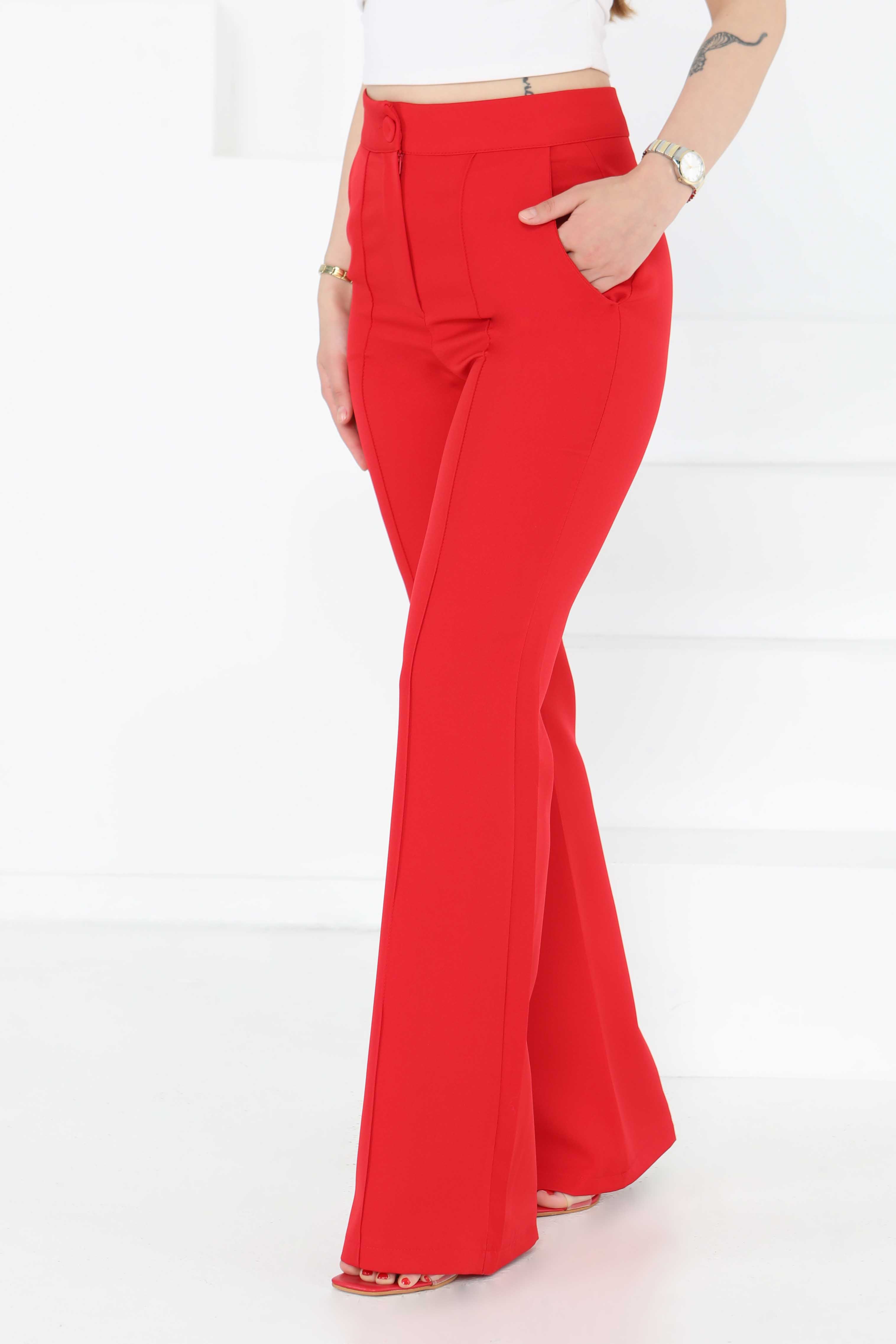 Çımalı Kumaş Pantolon - 27247 - 1