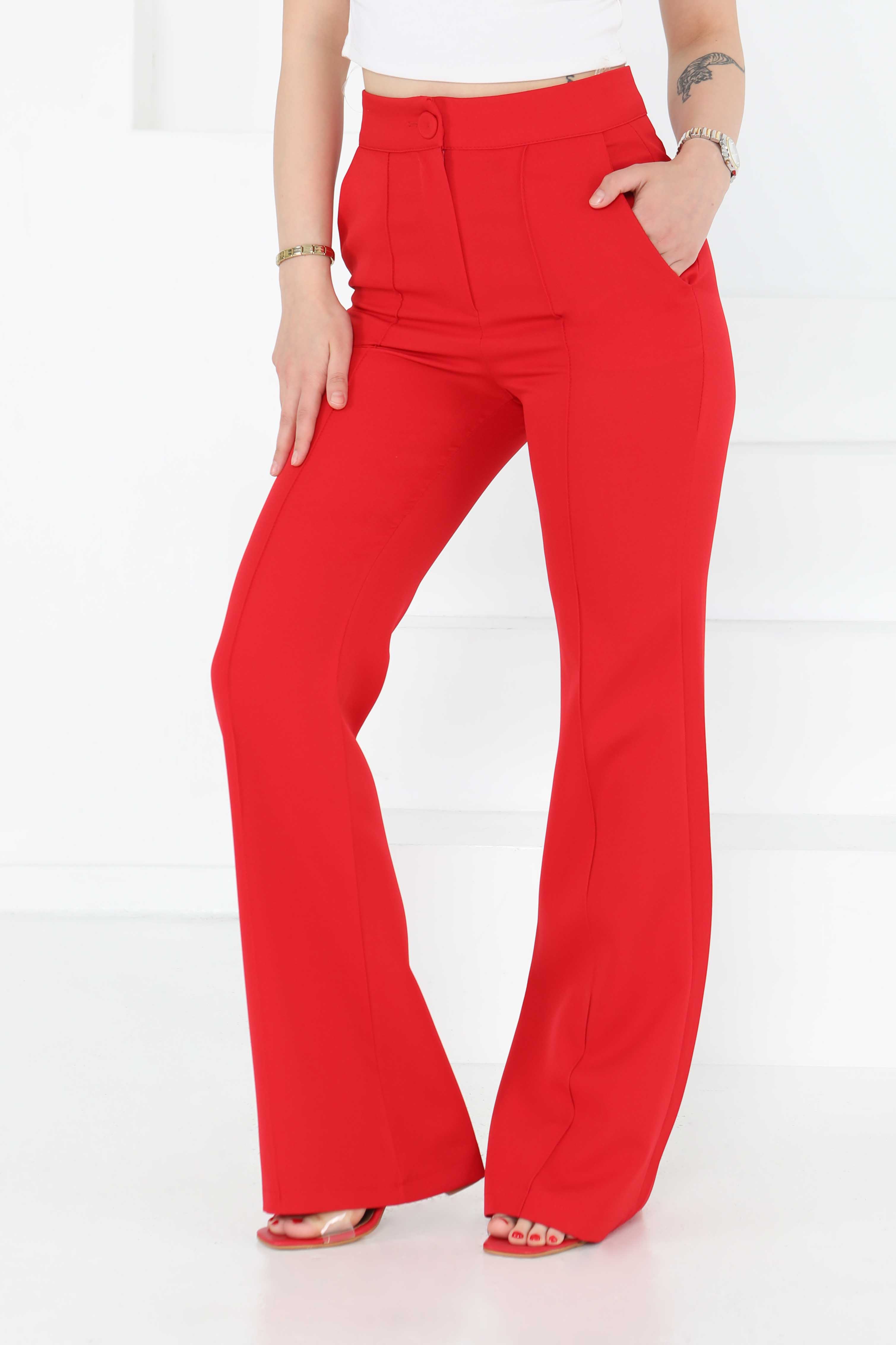 Çımalı Kumaş Pantolon - 27247 - 2