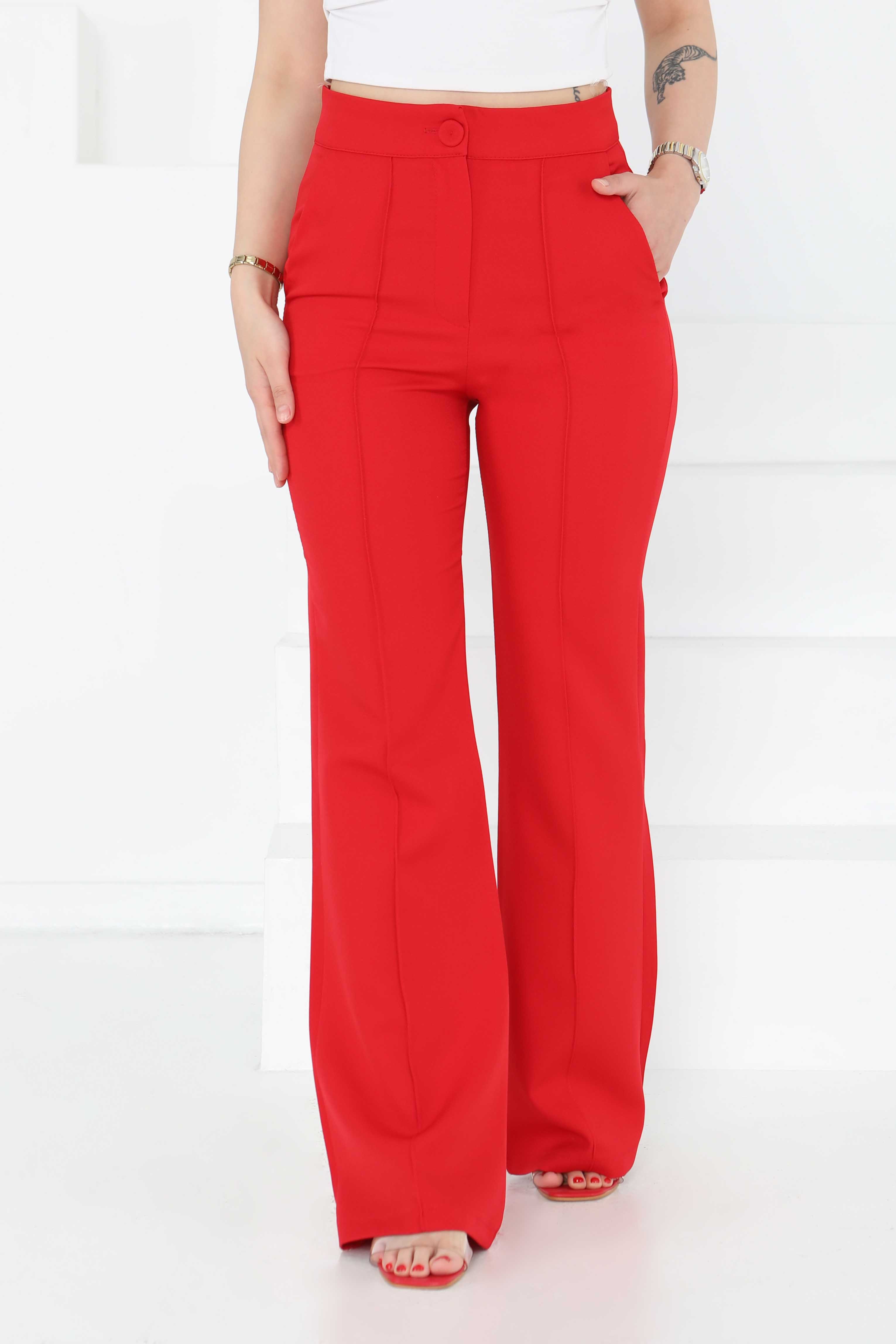 Çımalı Kumaş Pantolon - 27247 - 3