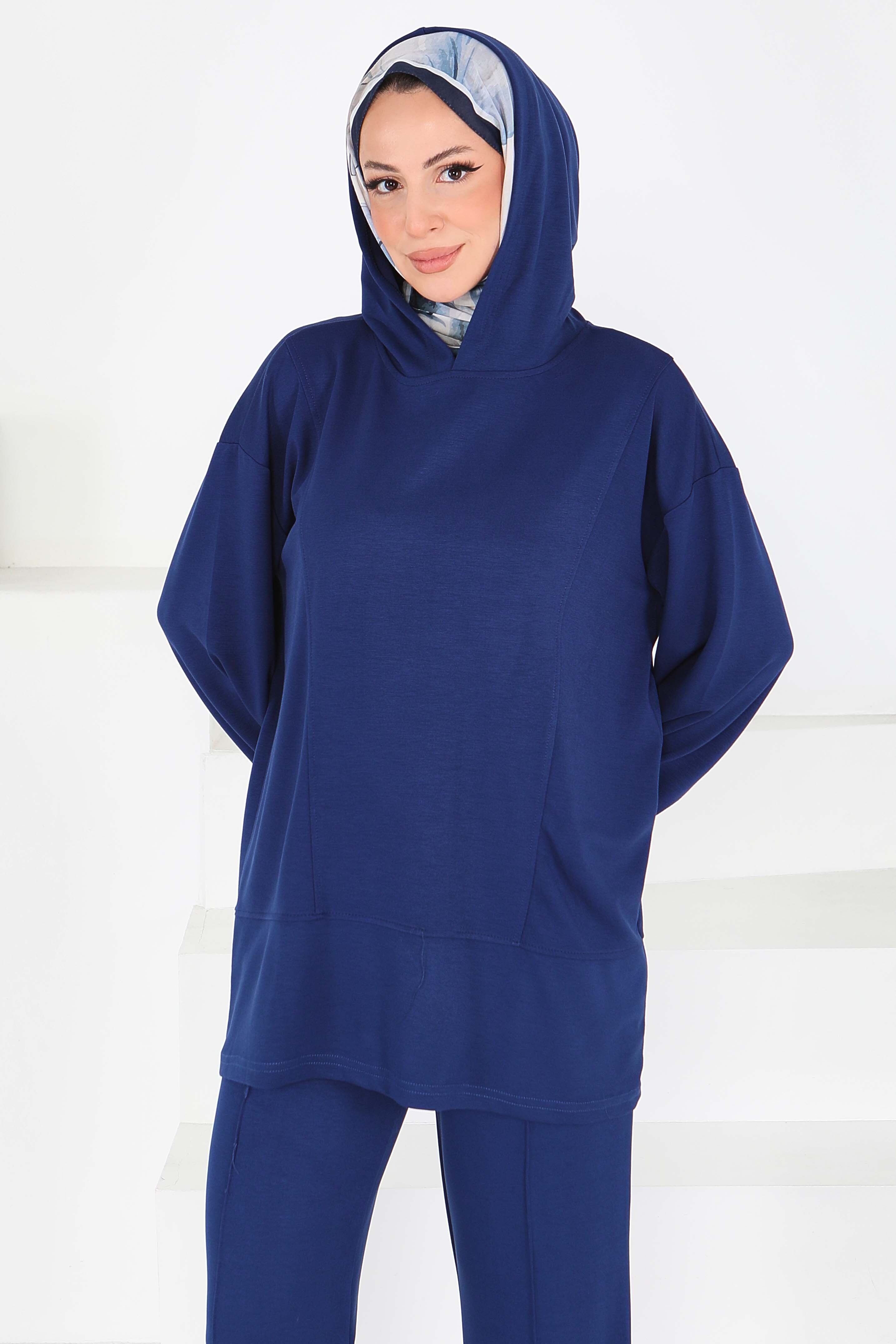 Çımalı Modal İkili Takım - 27707-LACIVERT - 2