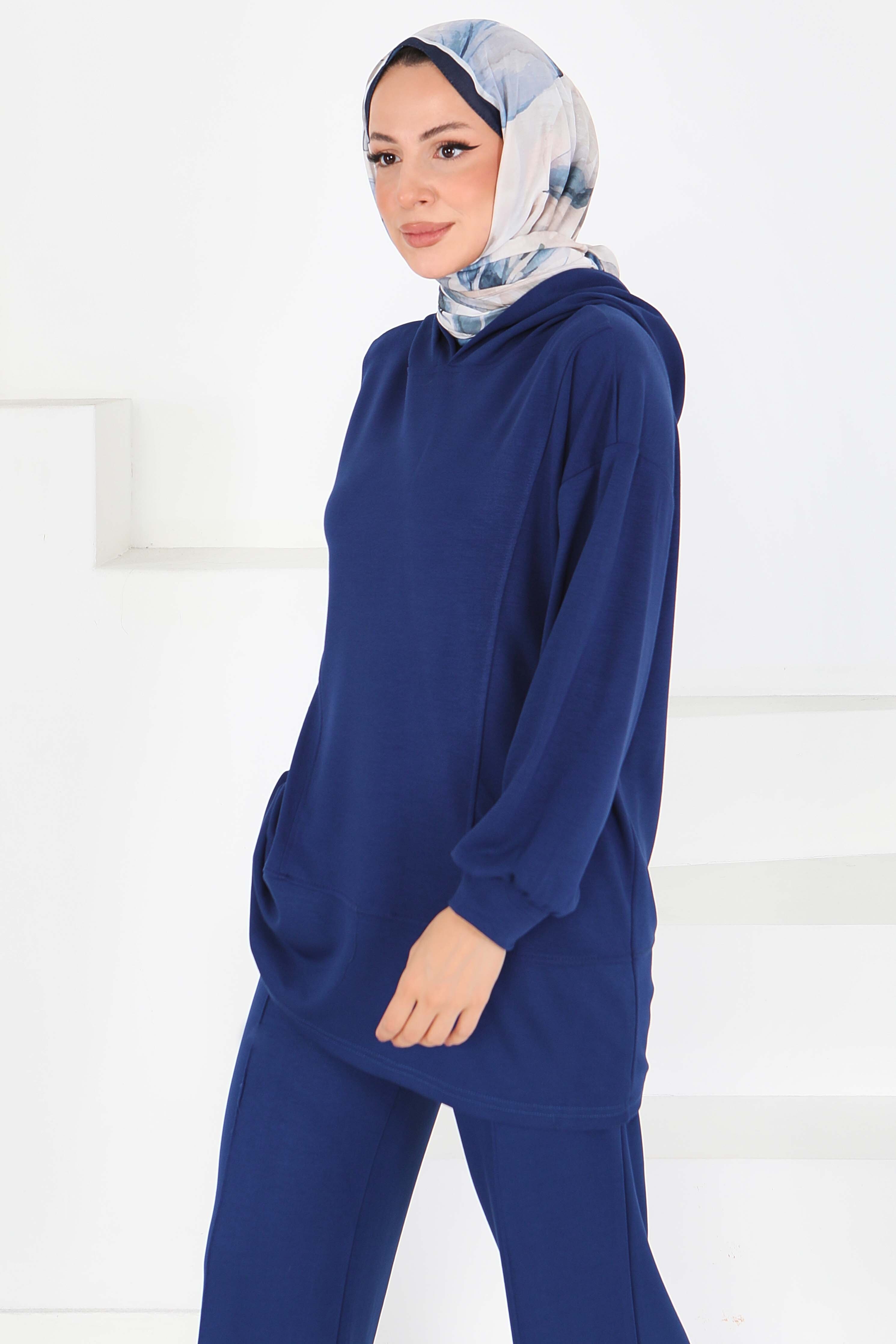 Çımalı Modal İkili Takım - 27707-LACIVERT - 4
