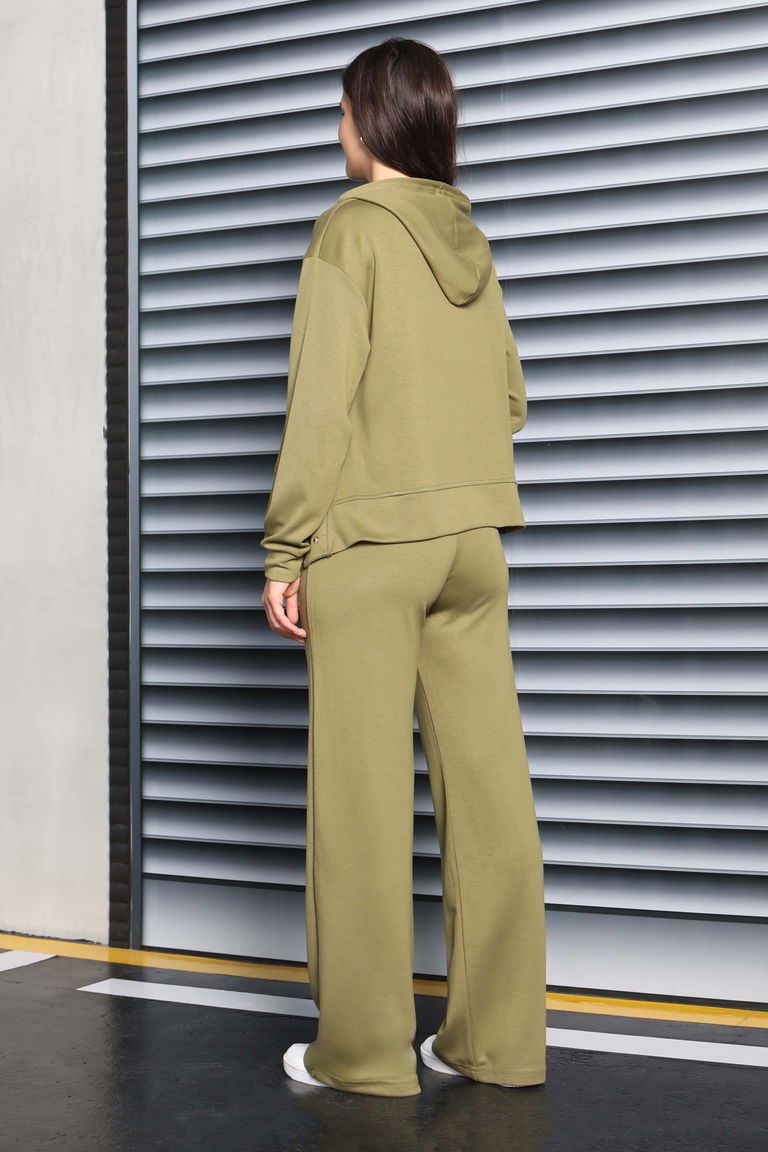 Çıtçıt Detaylı Modal İkili Takım - 27878-HAKI - TOFİSA