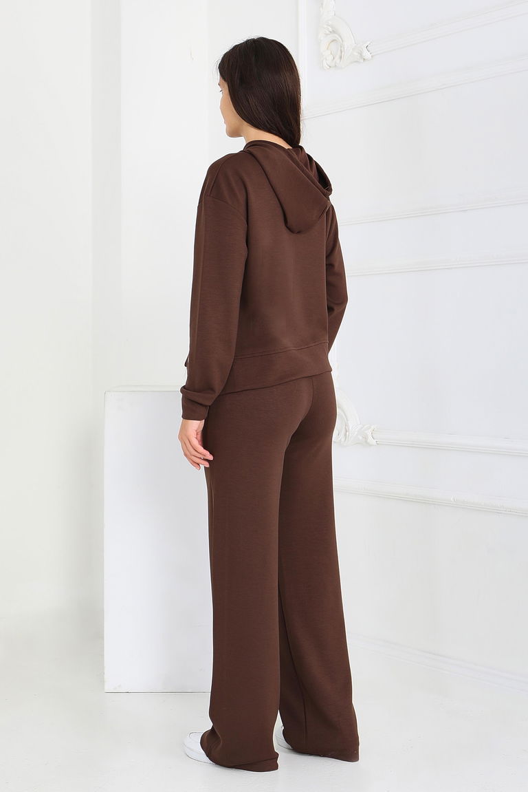 Çıtçıt Detaylı Modal İkili Takım - 27878-KAHVE - TOFİSA