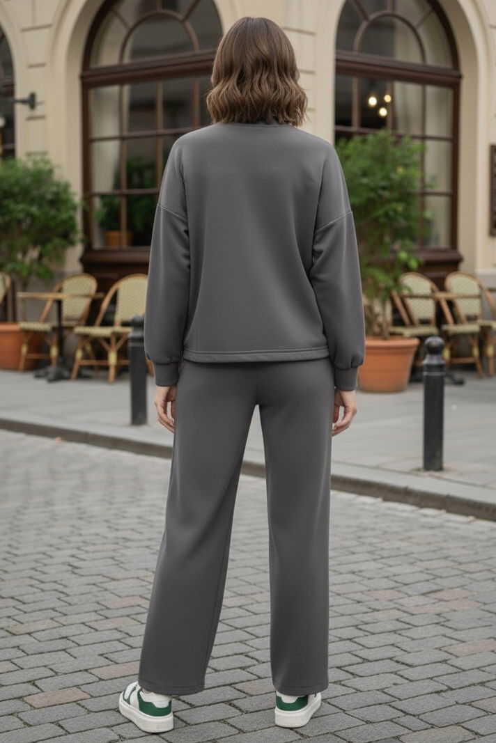 Çıtçıtlı Modaal İkili Takım - 28061-FUME - TOFİSA