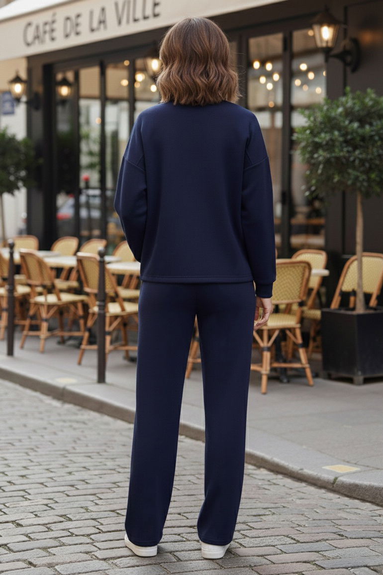 Çıtçıtlı Modaal İkili Takım - 28061-LACIVERT - 3