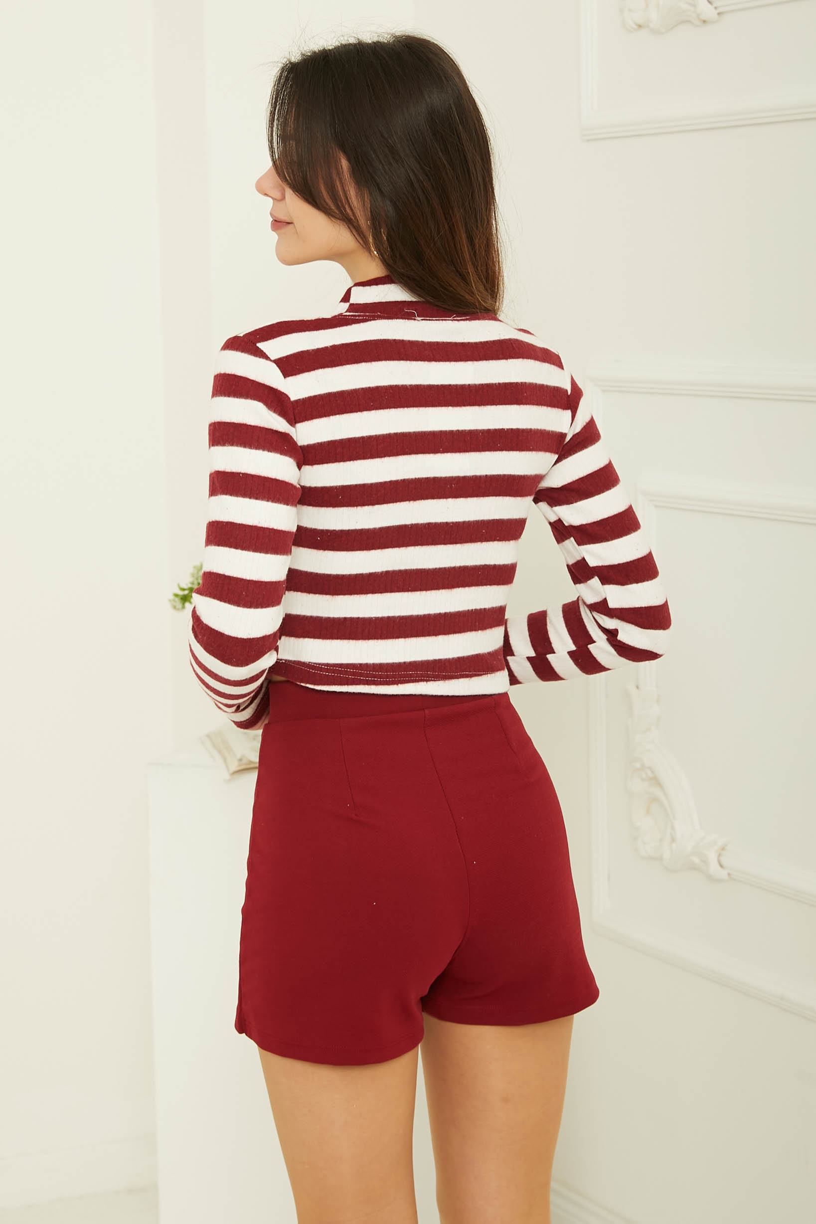 Çizgili Crop Bady - 26772 - 3