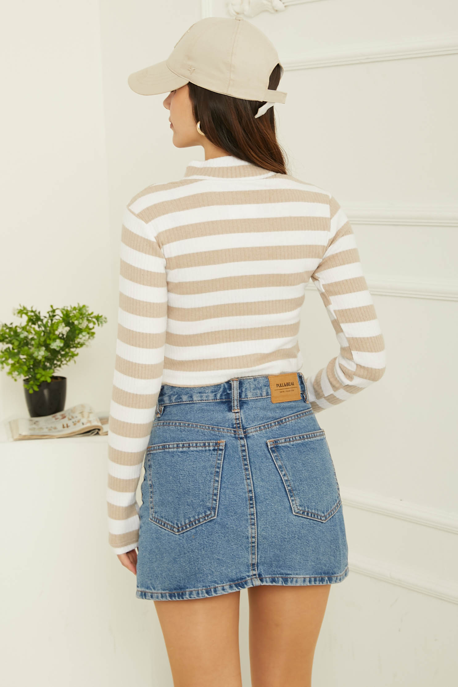 Çizgili Crop Bady - 26772 - 4