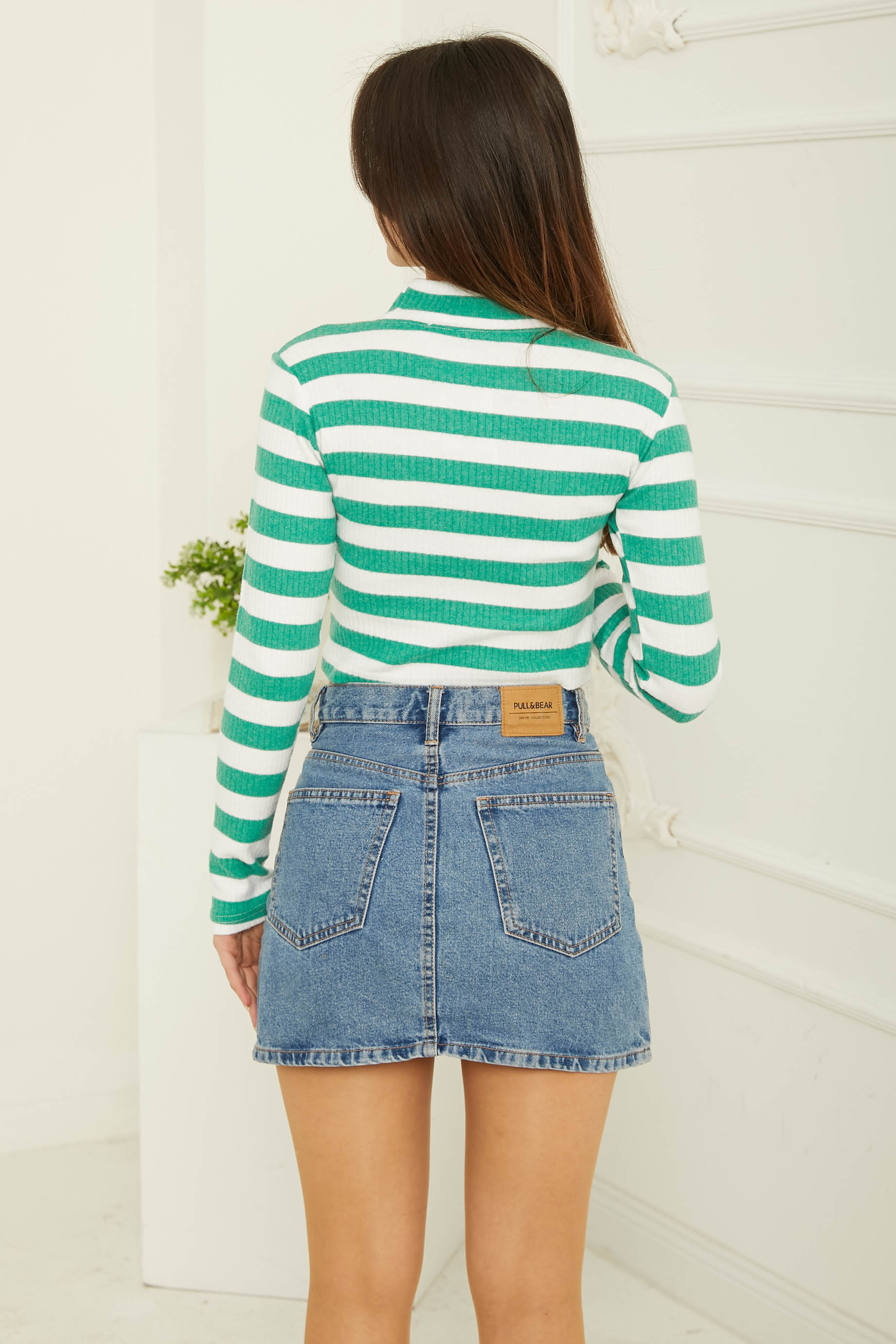 Çizgili Crop Bady - 26772 - 4