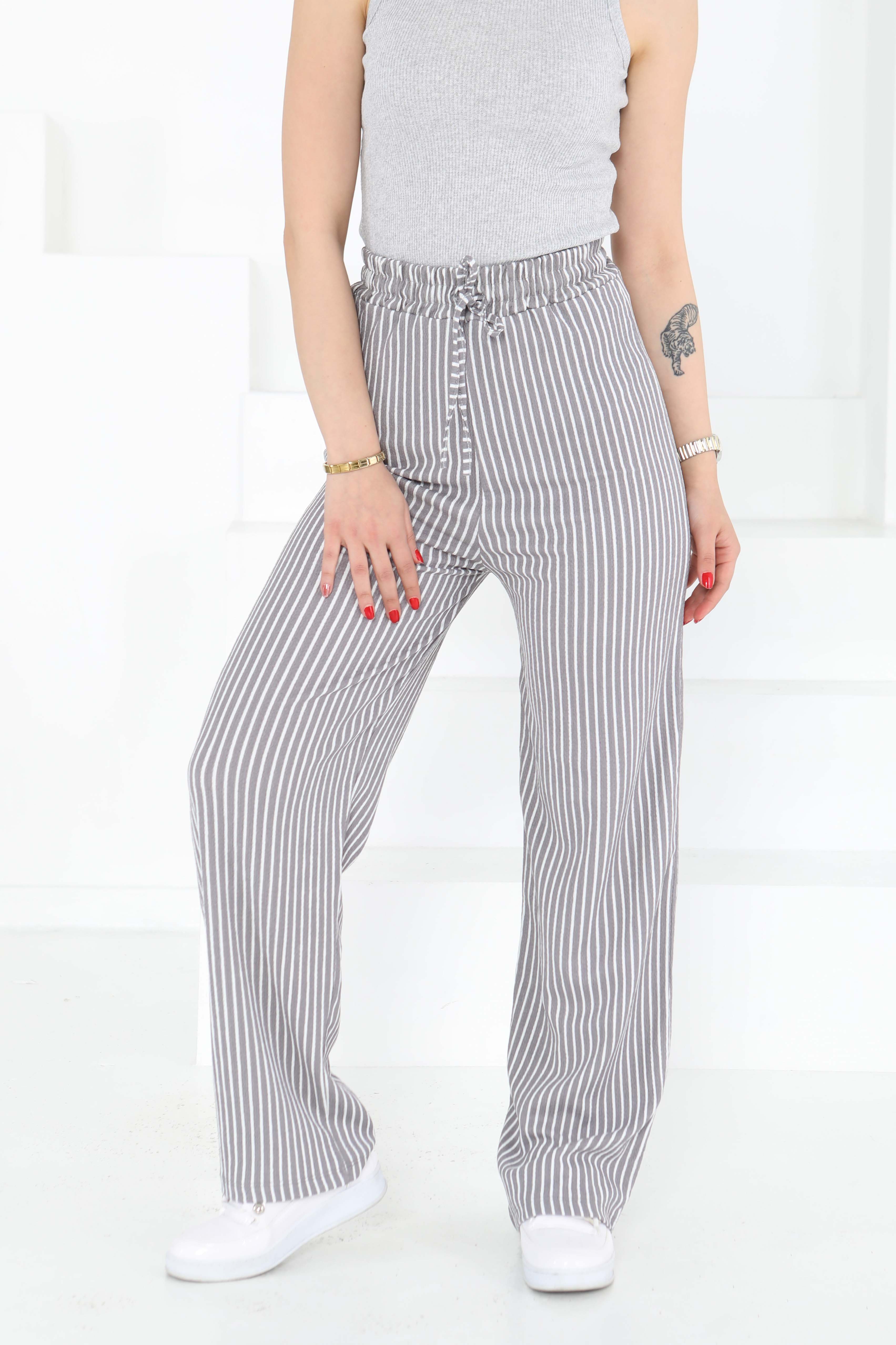 Çizgili Pantolon - 27141 - 2