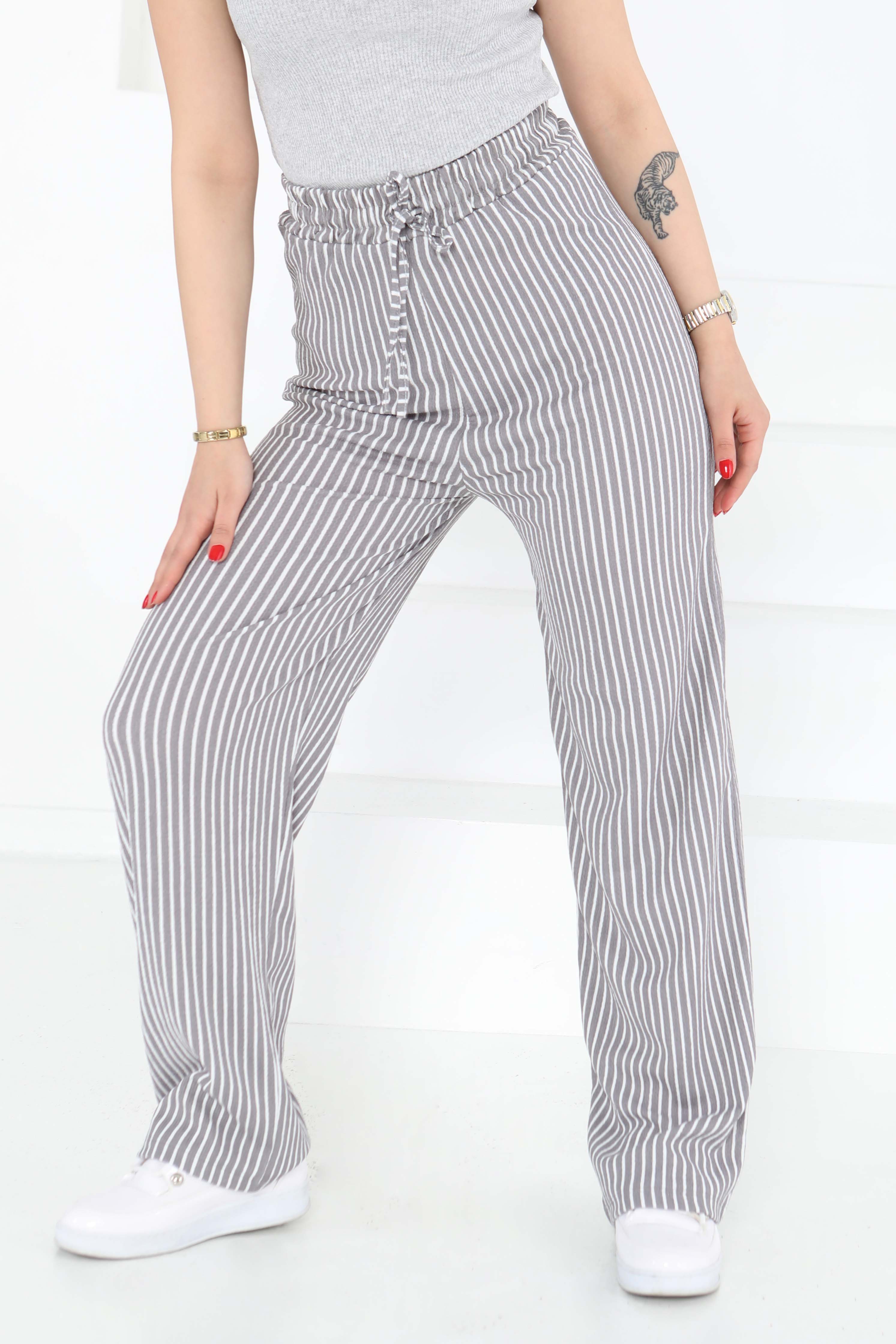 Çizgili Pantolon - 27141 - 5