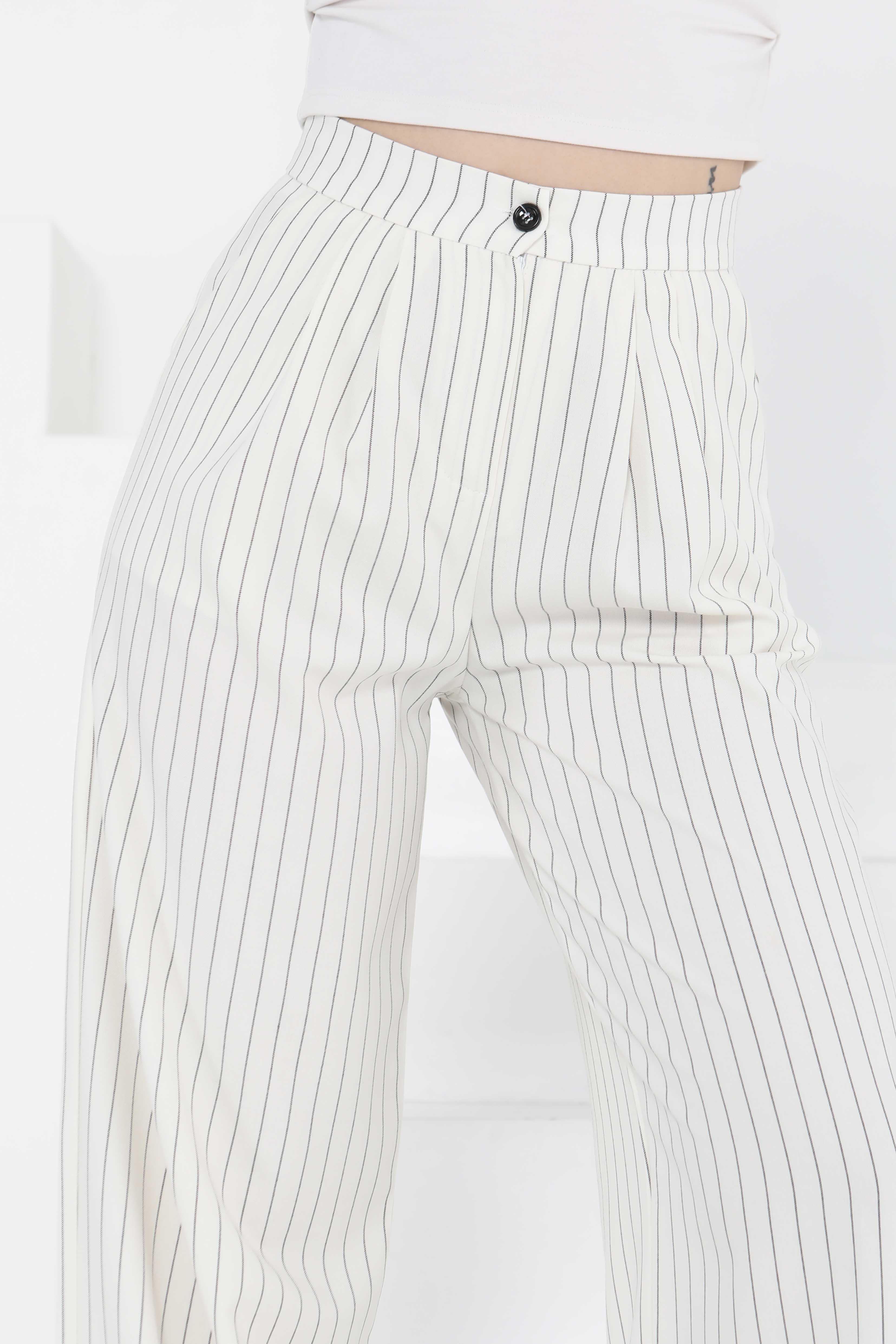 Çizgili Pantolon - 27248 - 7