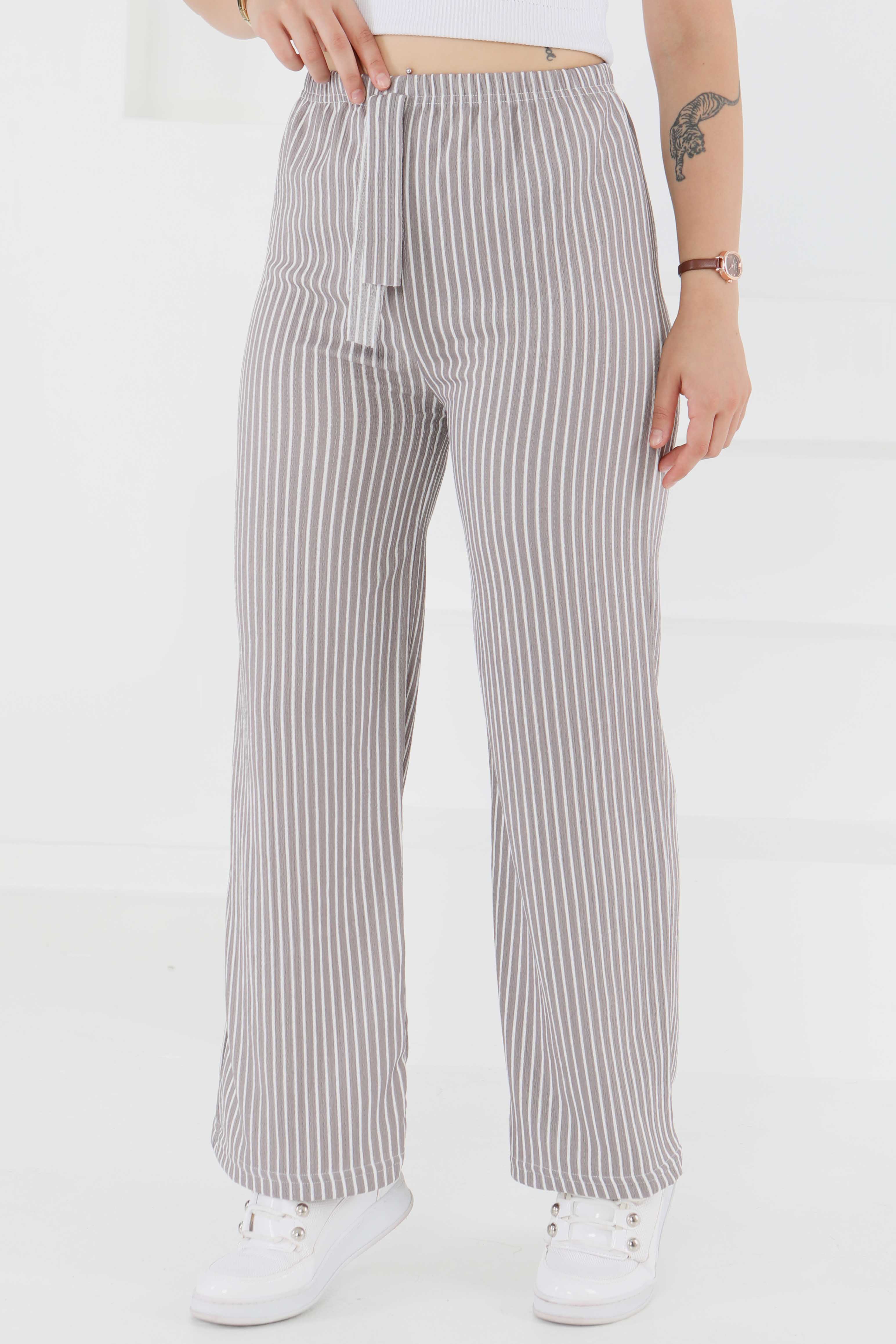 Çizgili Pantolon - 27449 - 1