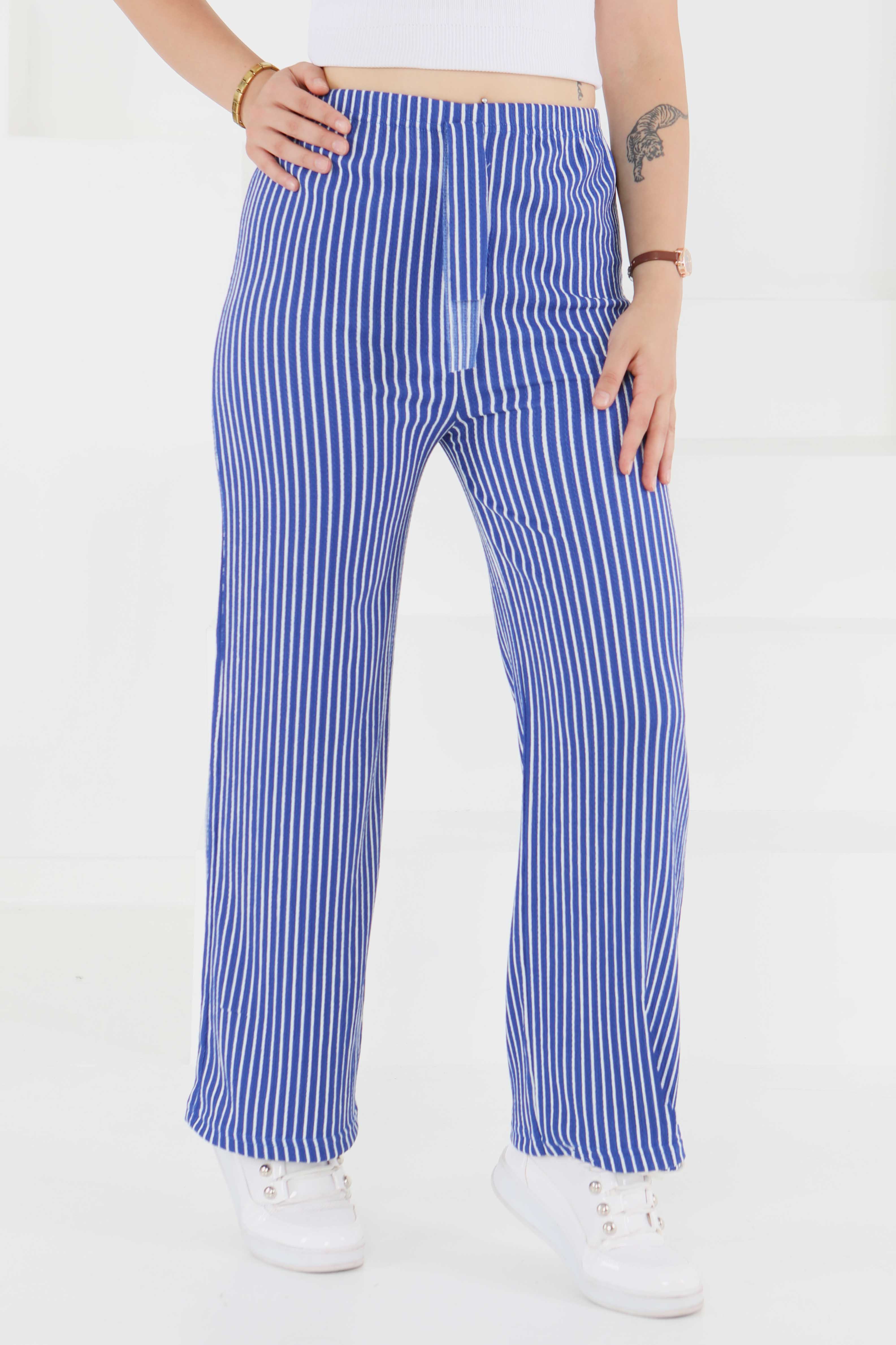 Çizgili Pantolon - 27449 - 3