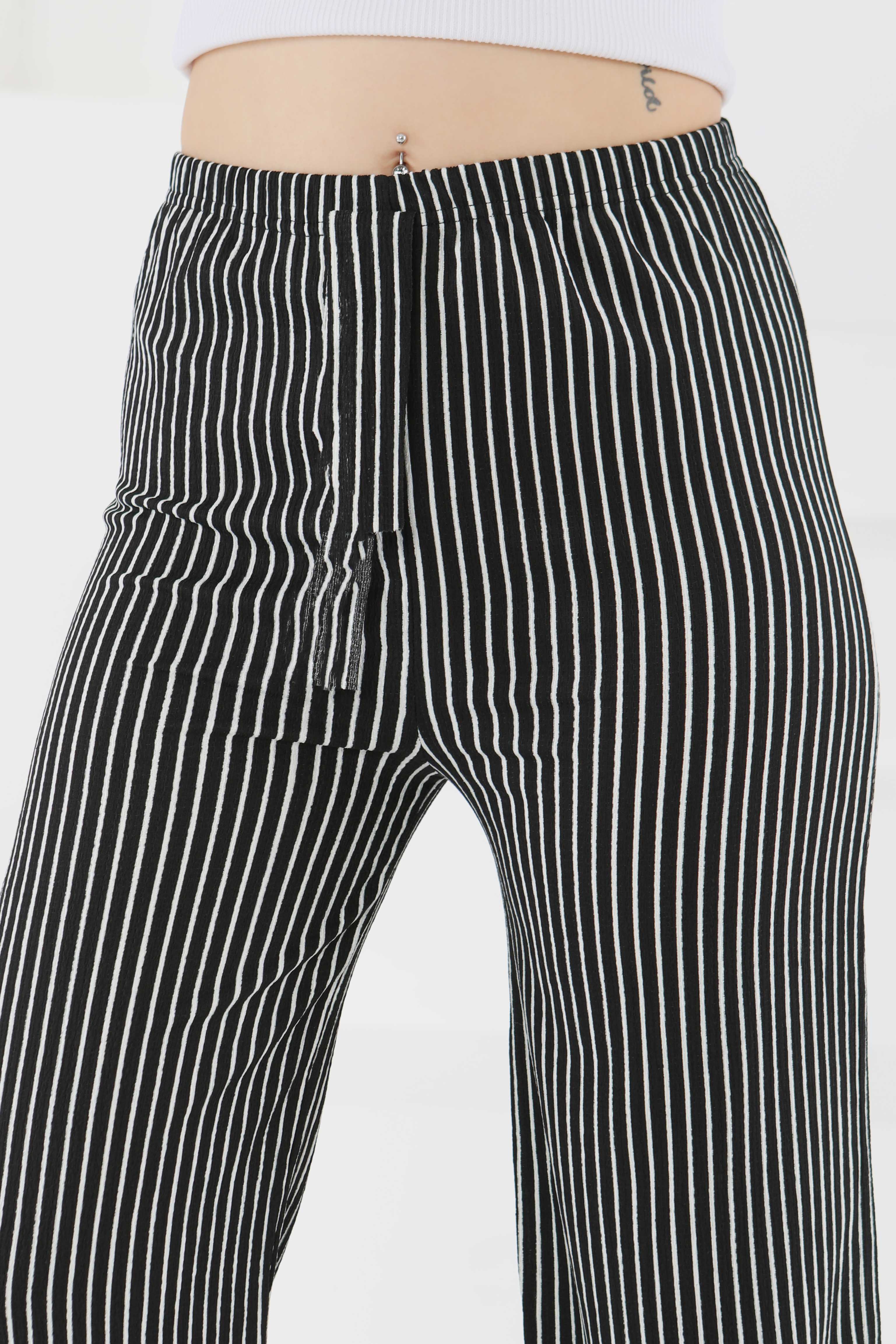 Çizgili Pantolon - 27449 - 2