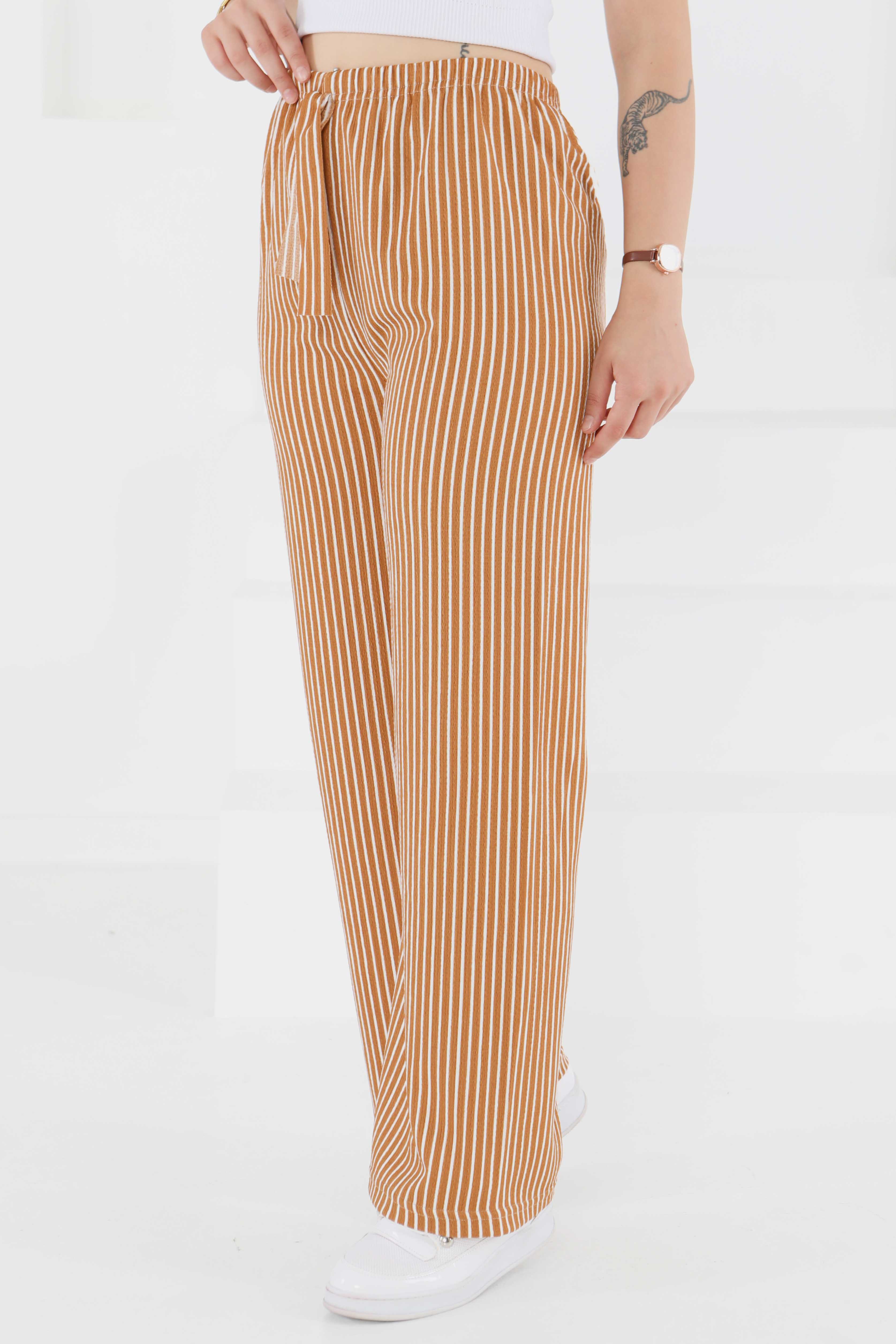 Çizgili Pantolon - 27449 - 1