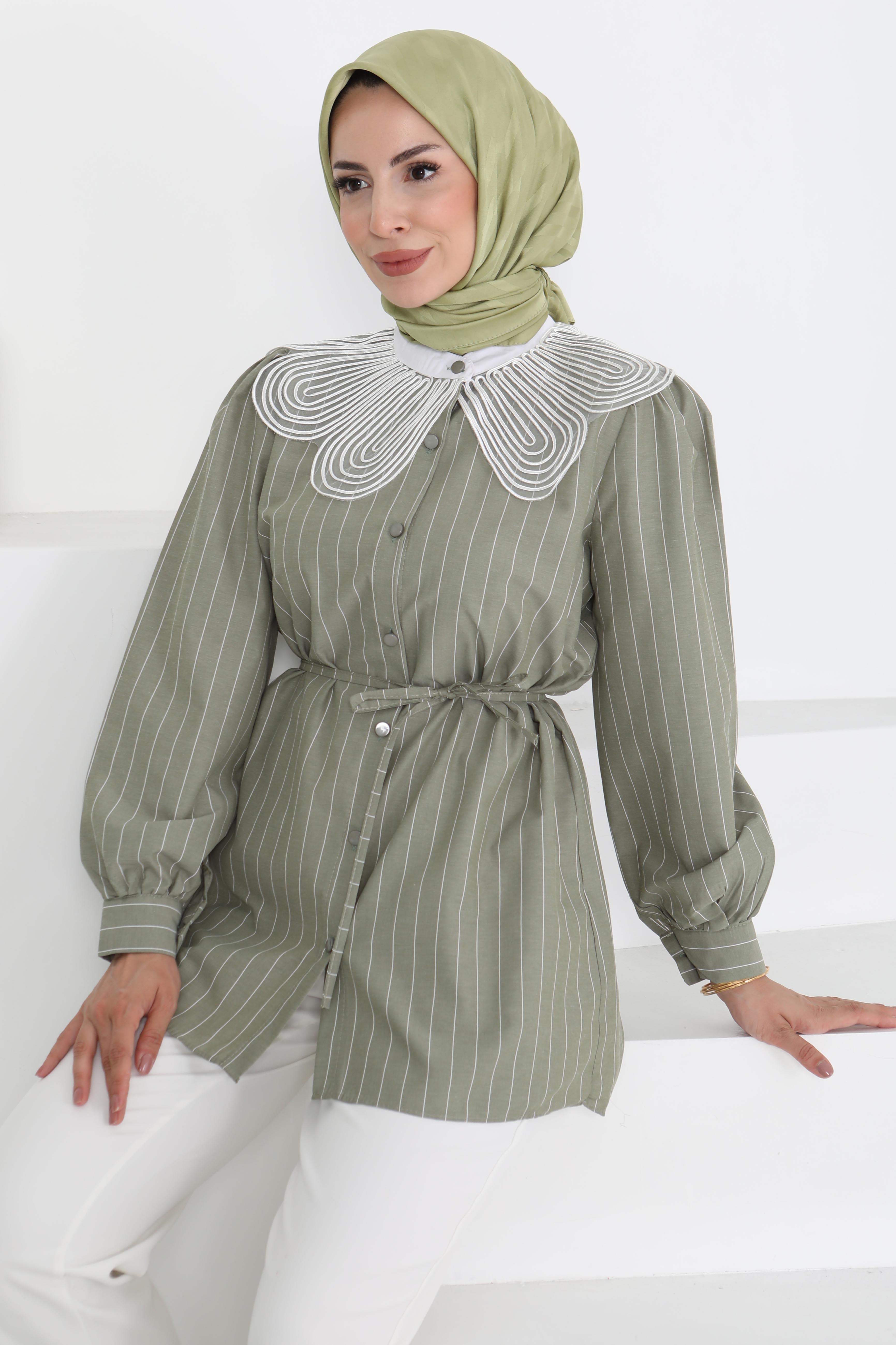 Çizgili Tunik - 27000 - 2