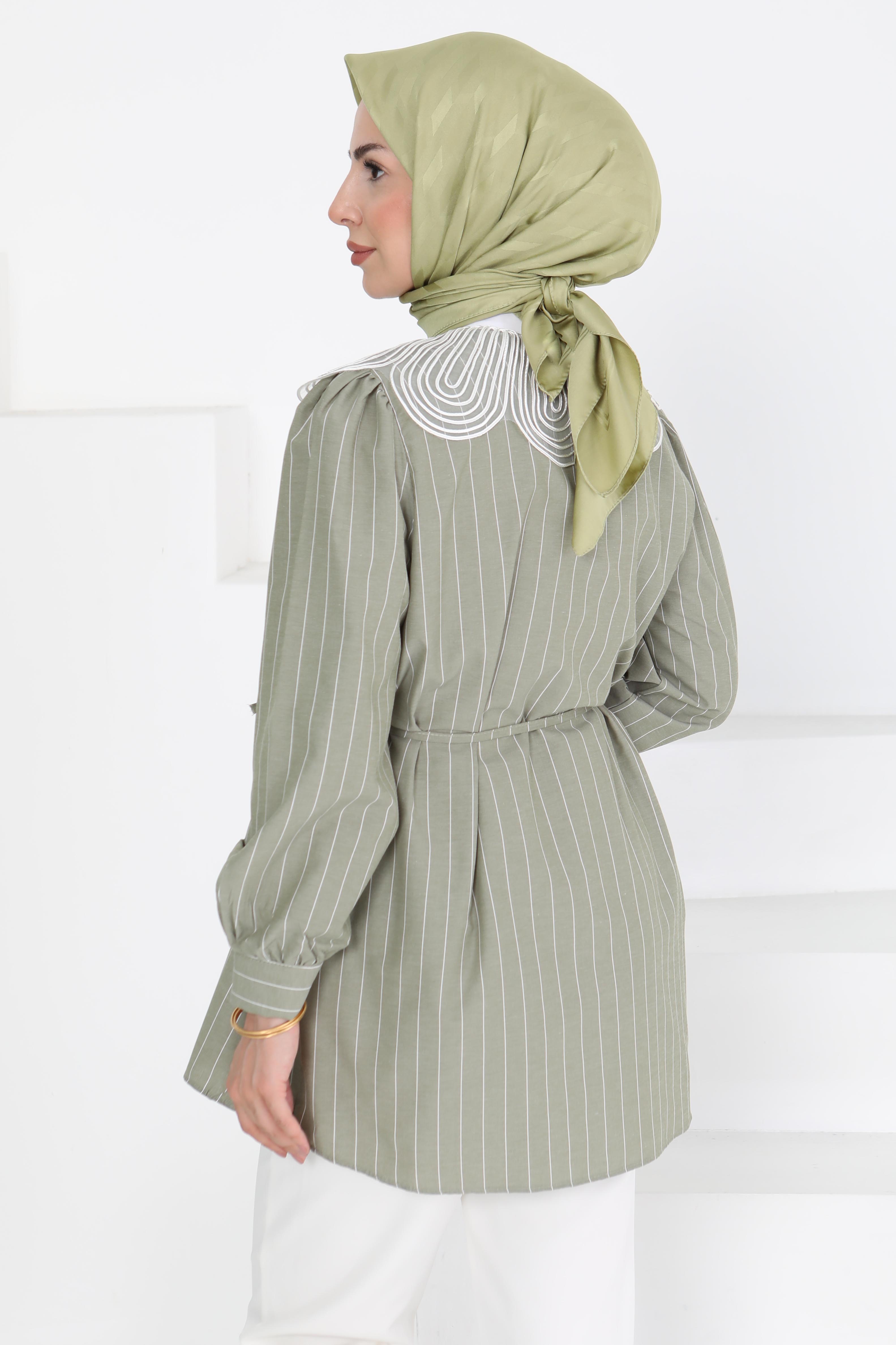 Çizgili Tunik - 27000 - 5